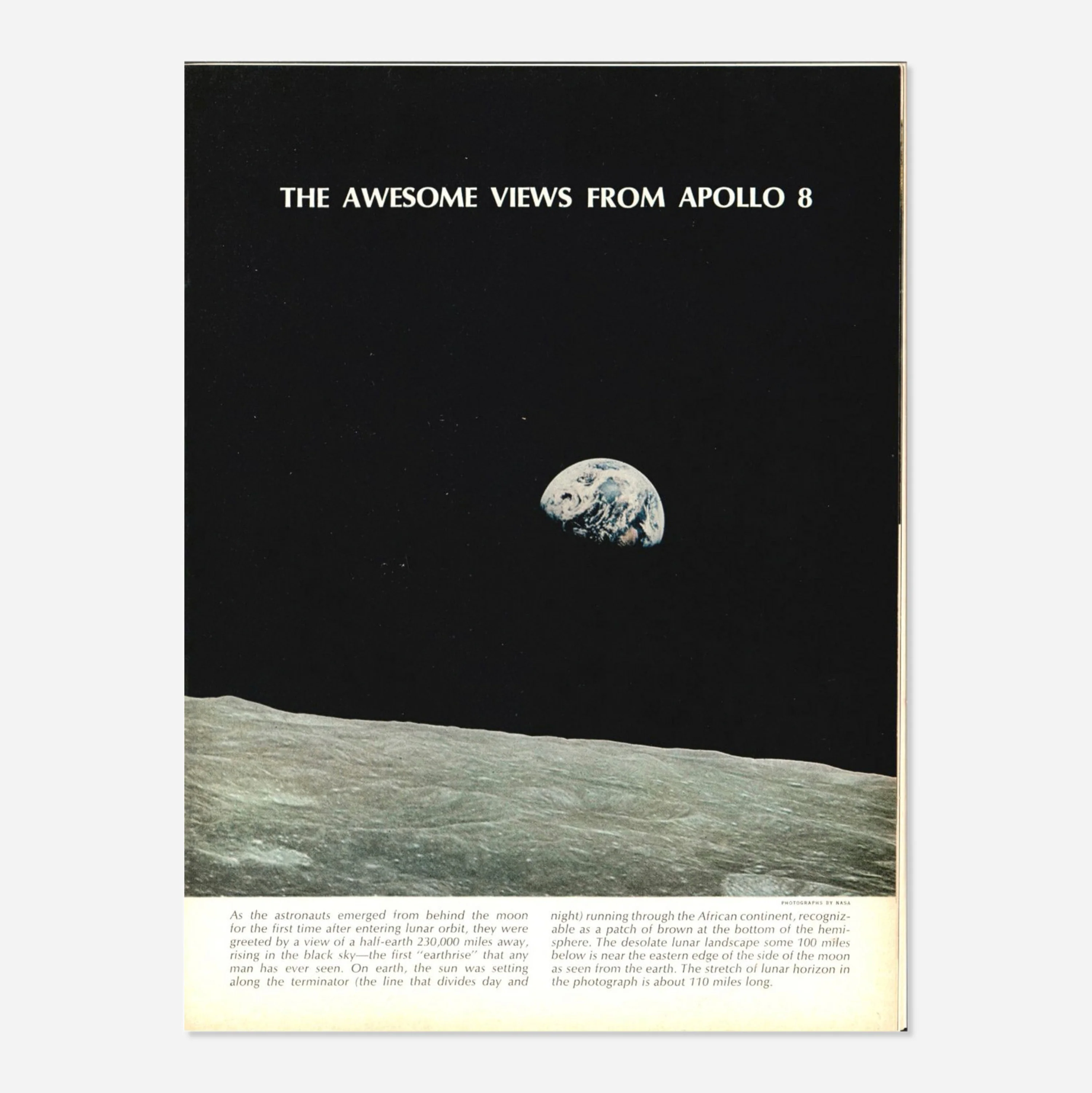 First Earthrise. 21-27 December 1968. - Image 4