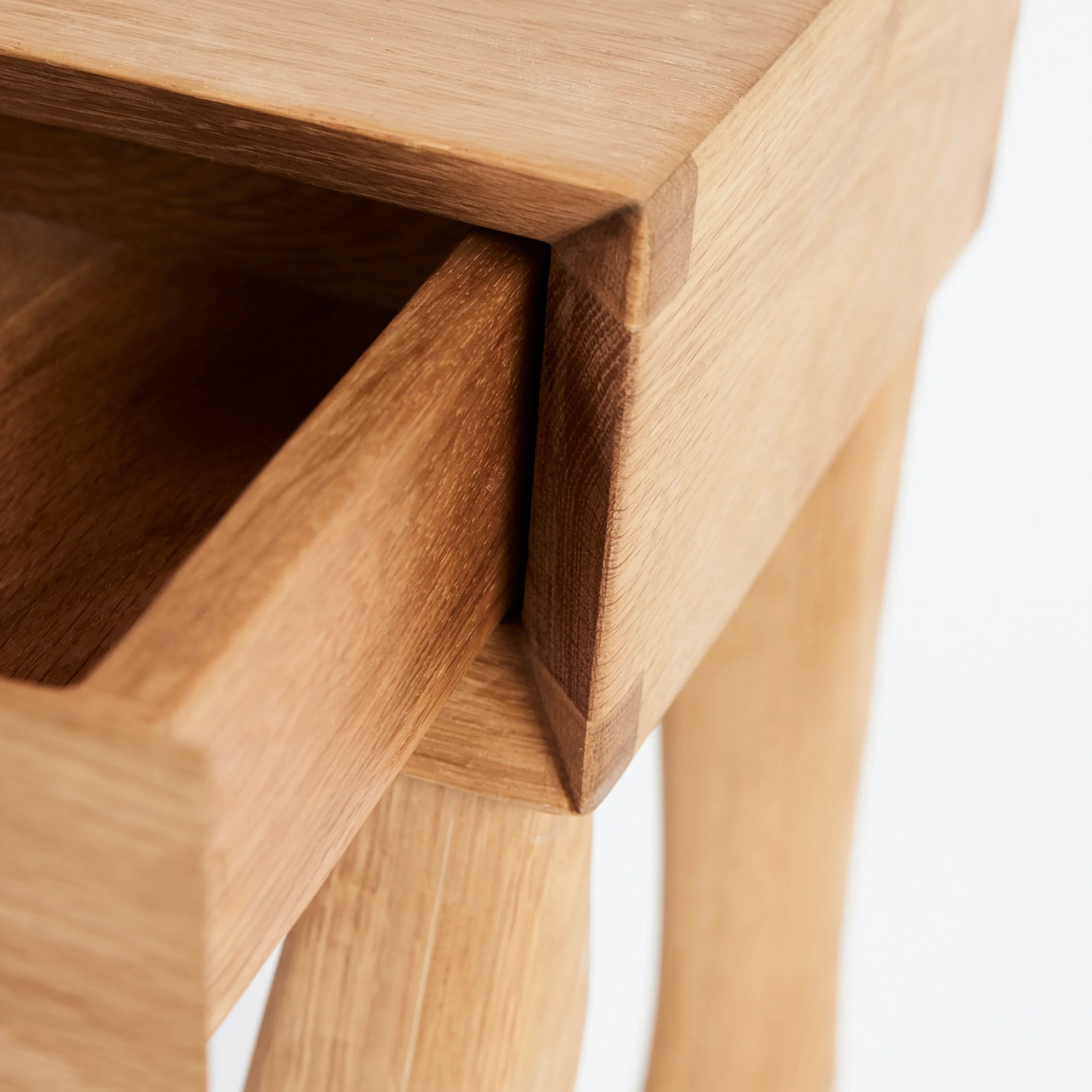 Foot Side Table in Oak - Image 11