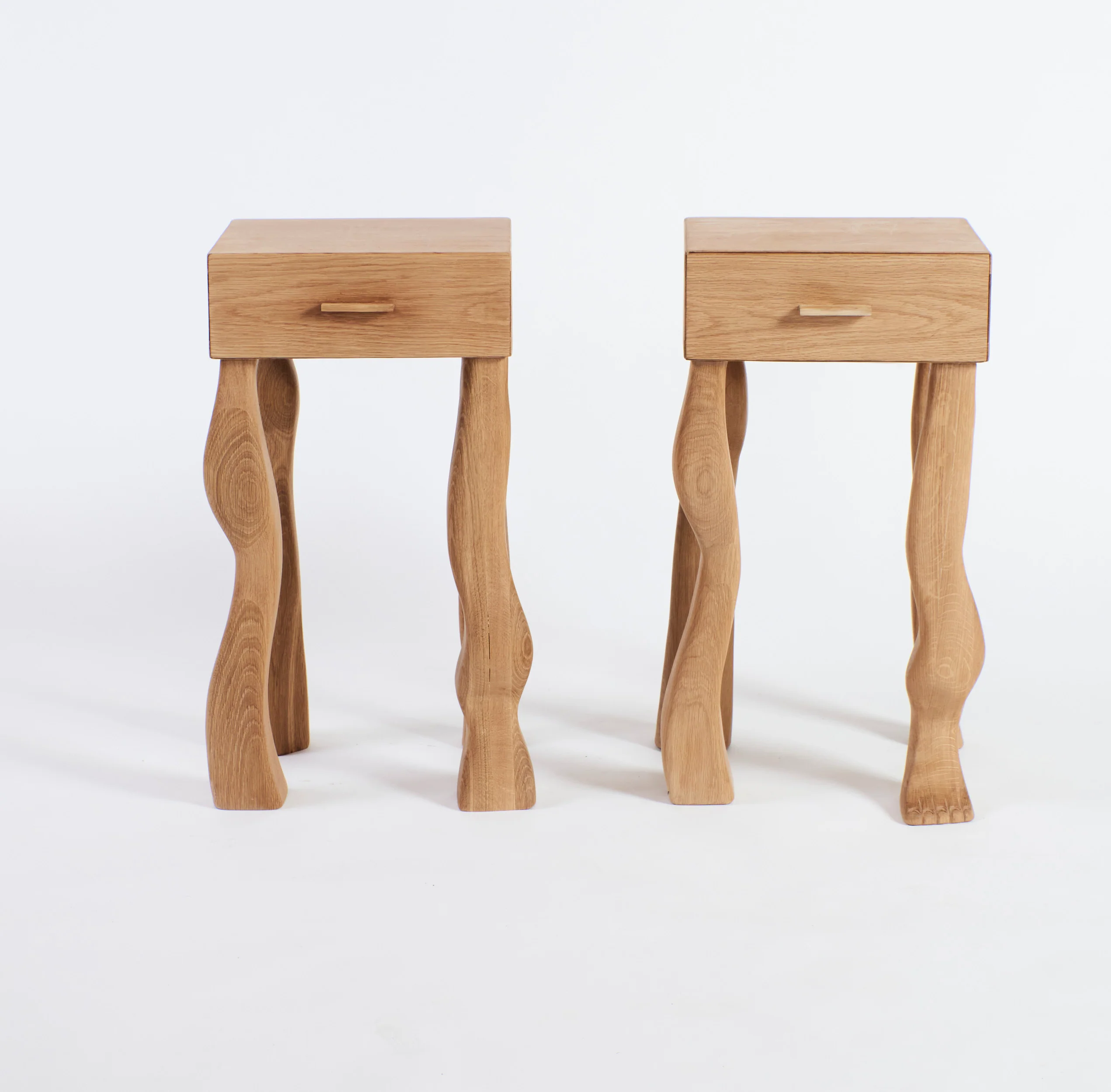 Foot Side Table in Oak - Image 13