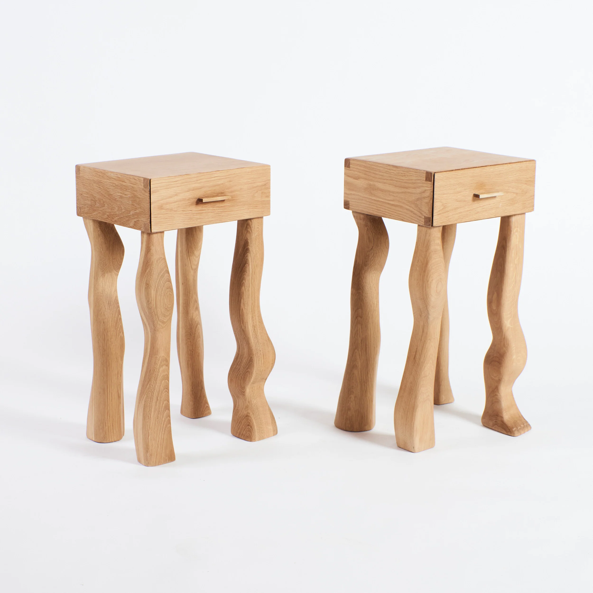 Foot Side Table in Oak - Image 14