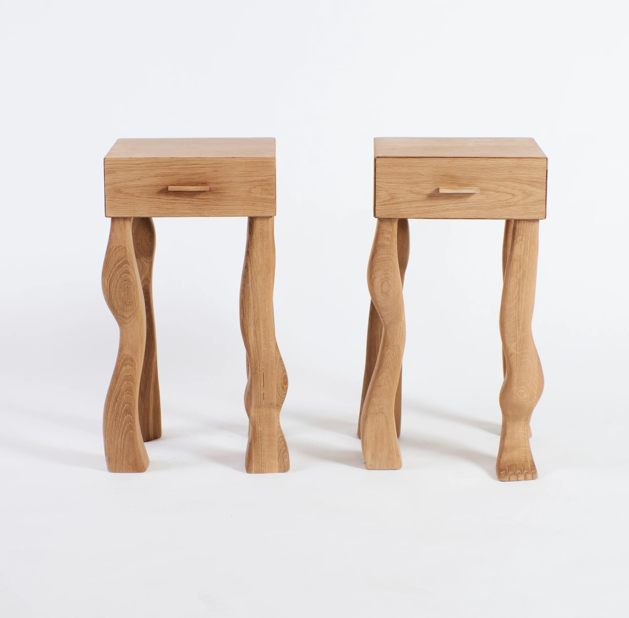 Foot Side Table in Oak - Image 15