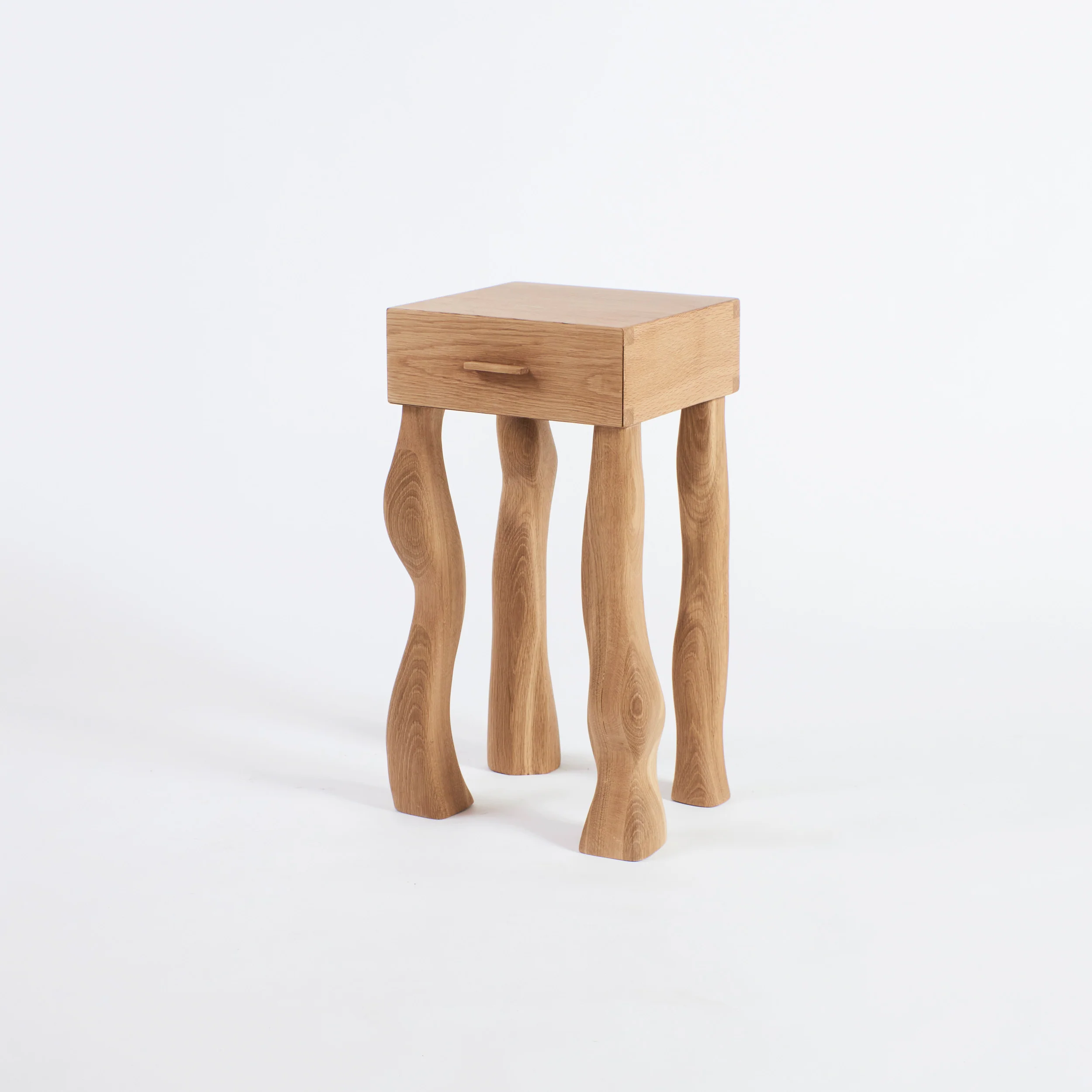 Foot Side Table in Oak - Image 16
