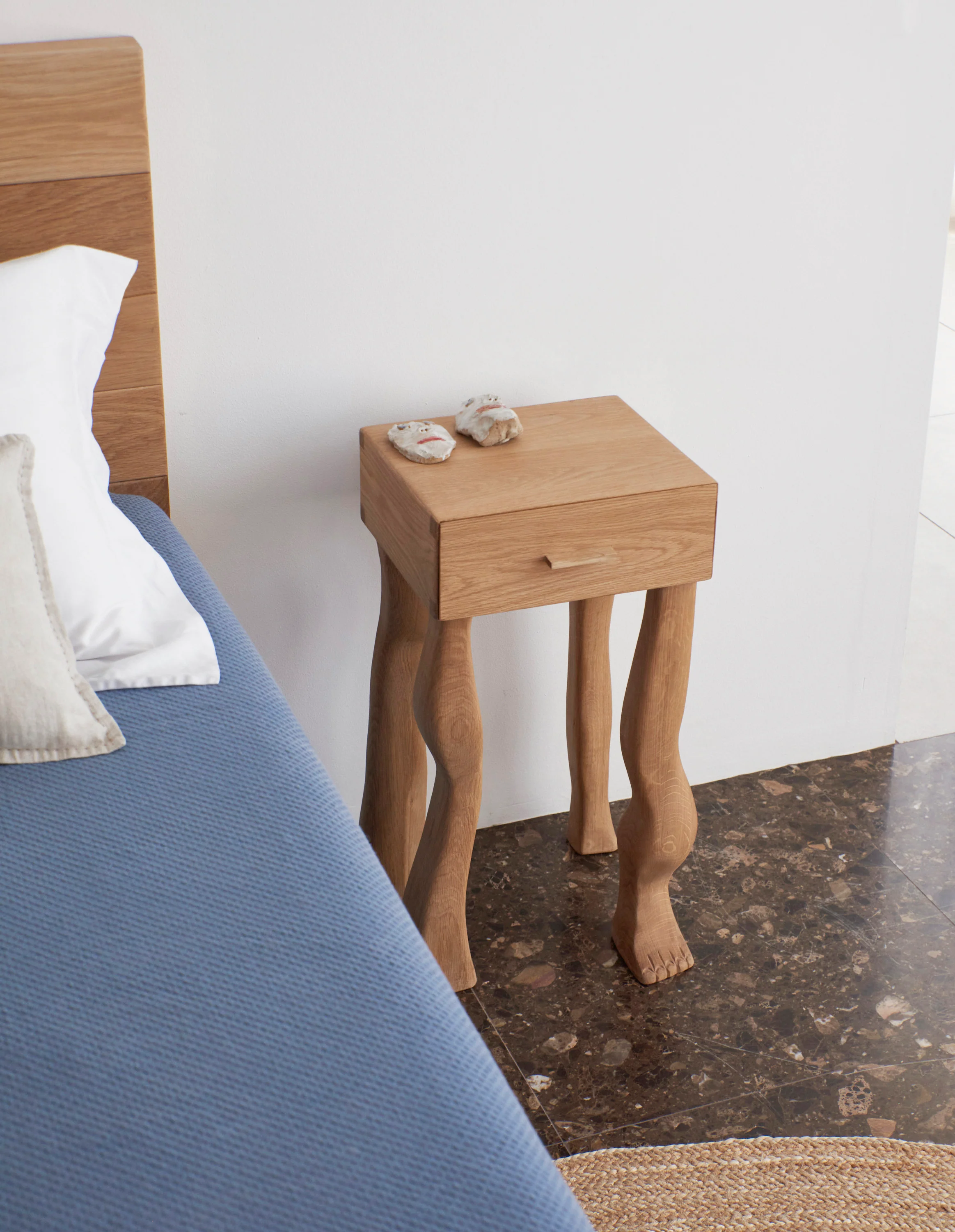 Foot Side Table in Oak - Image 28