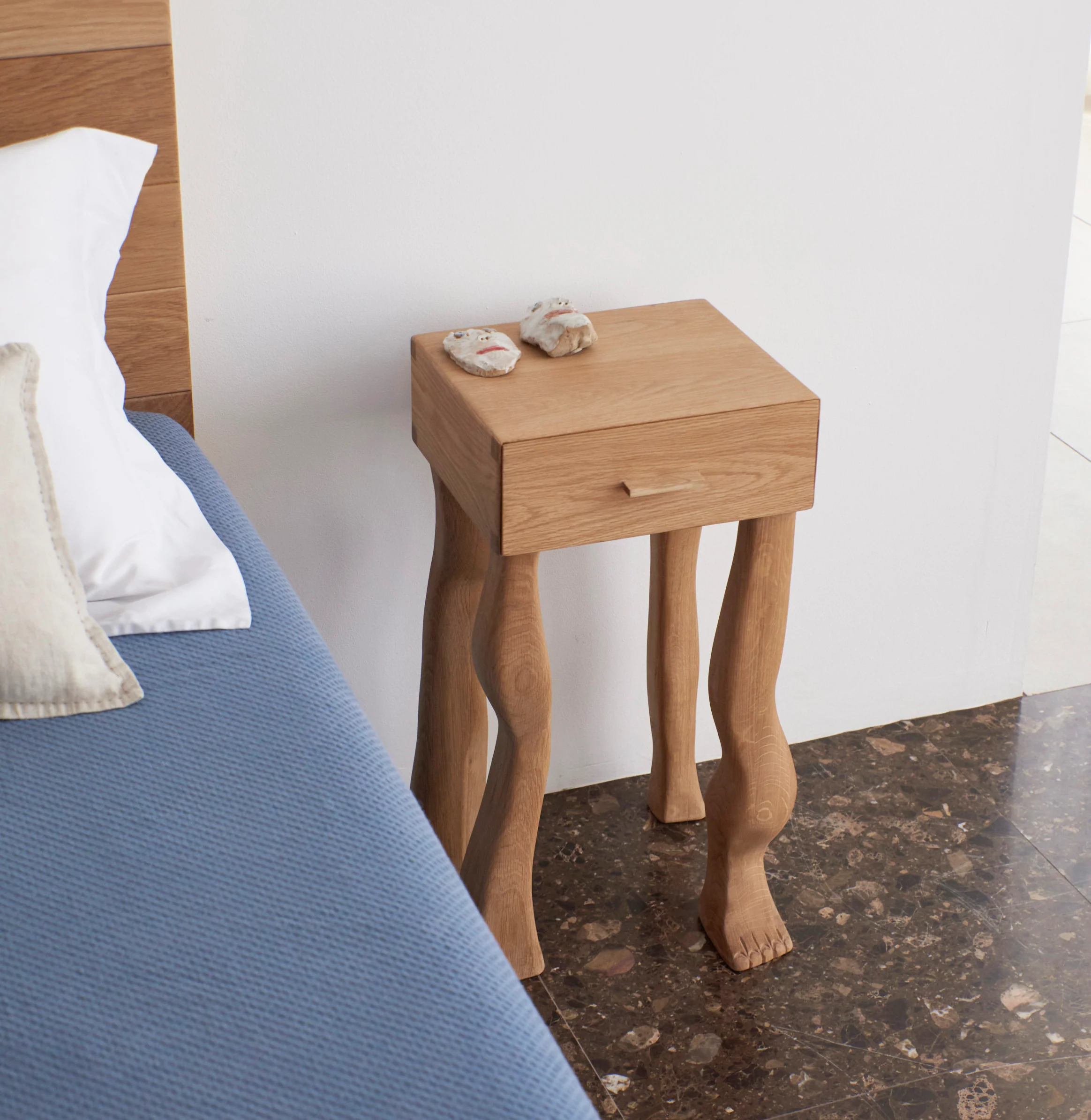 Foot Side Table in Oak - Image 29