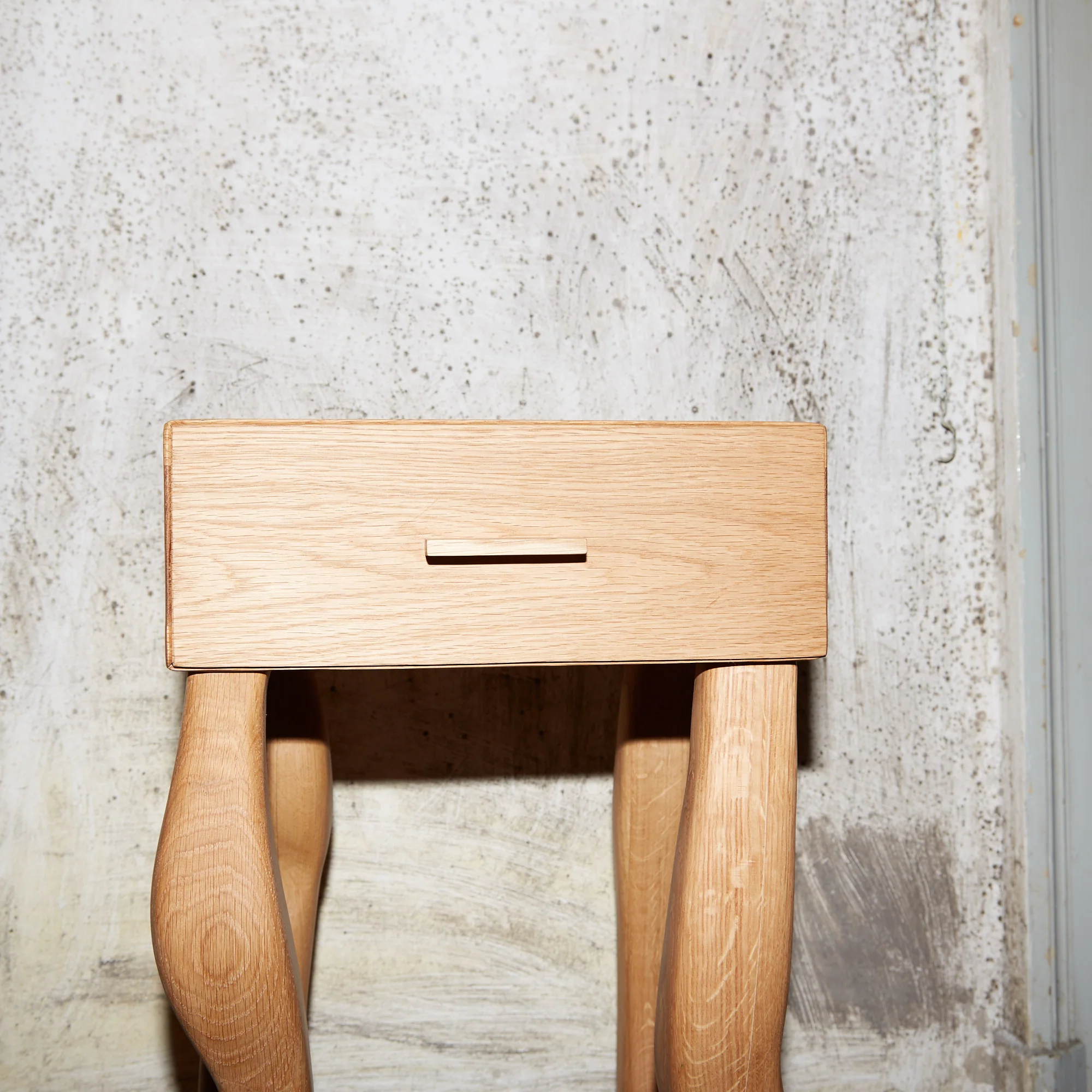 Foot Side Table in Oak - Image 3