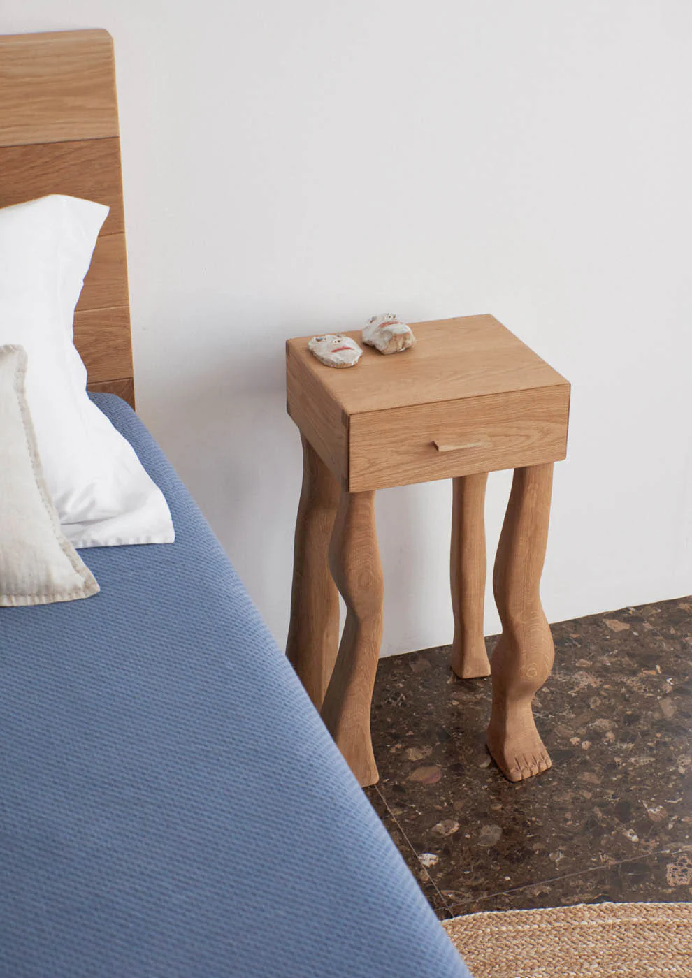 Foot Side Table in Oak - Image 30