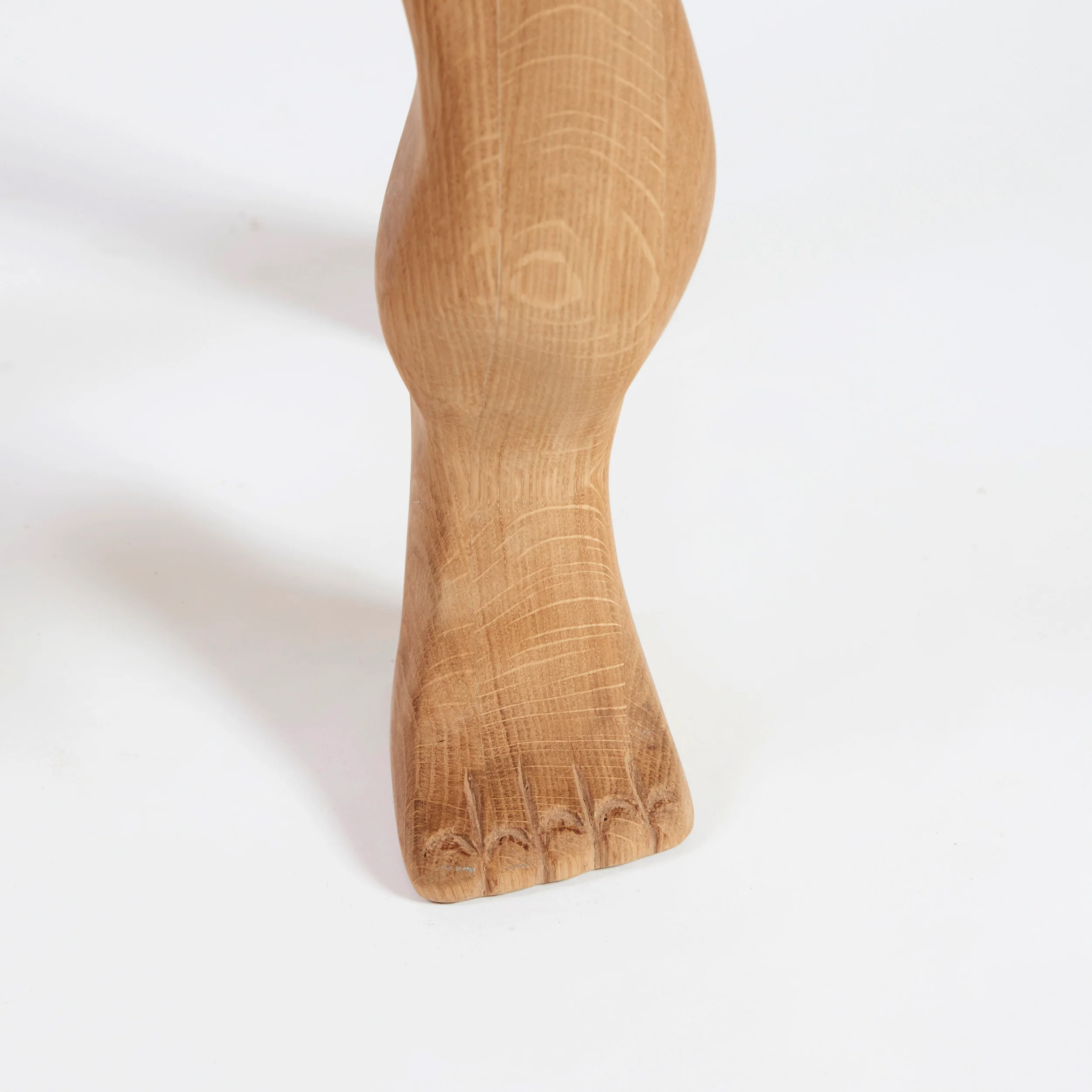Foot Side Table in Oak - Image 9