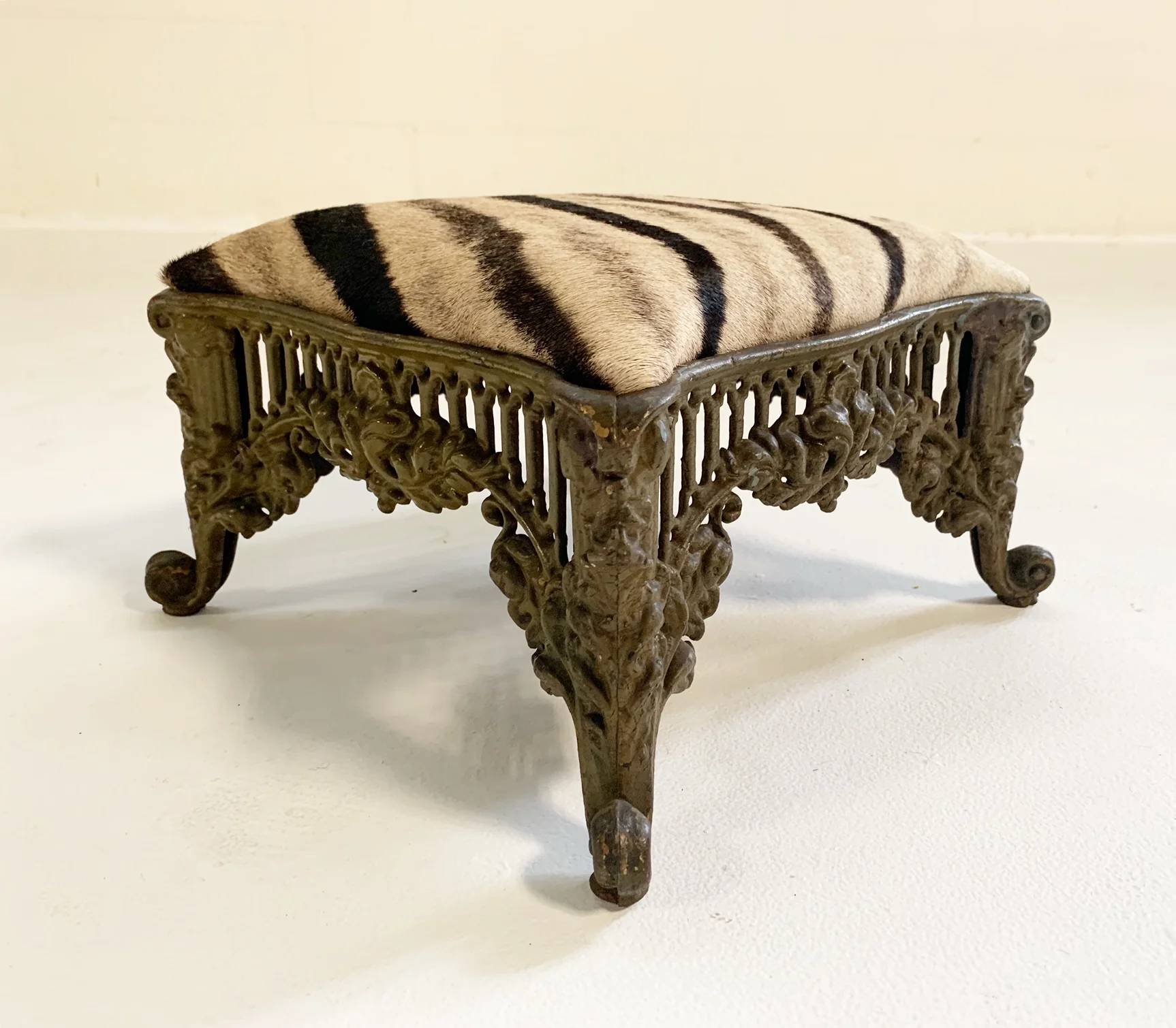 Foot Stool in Zebra