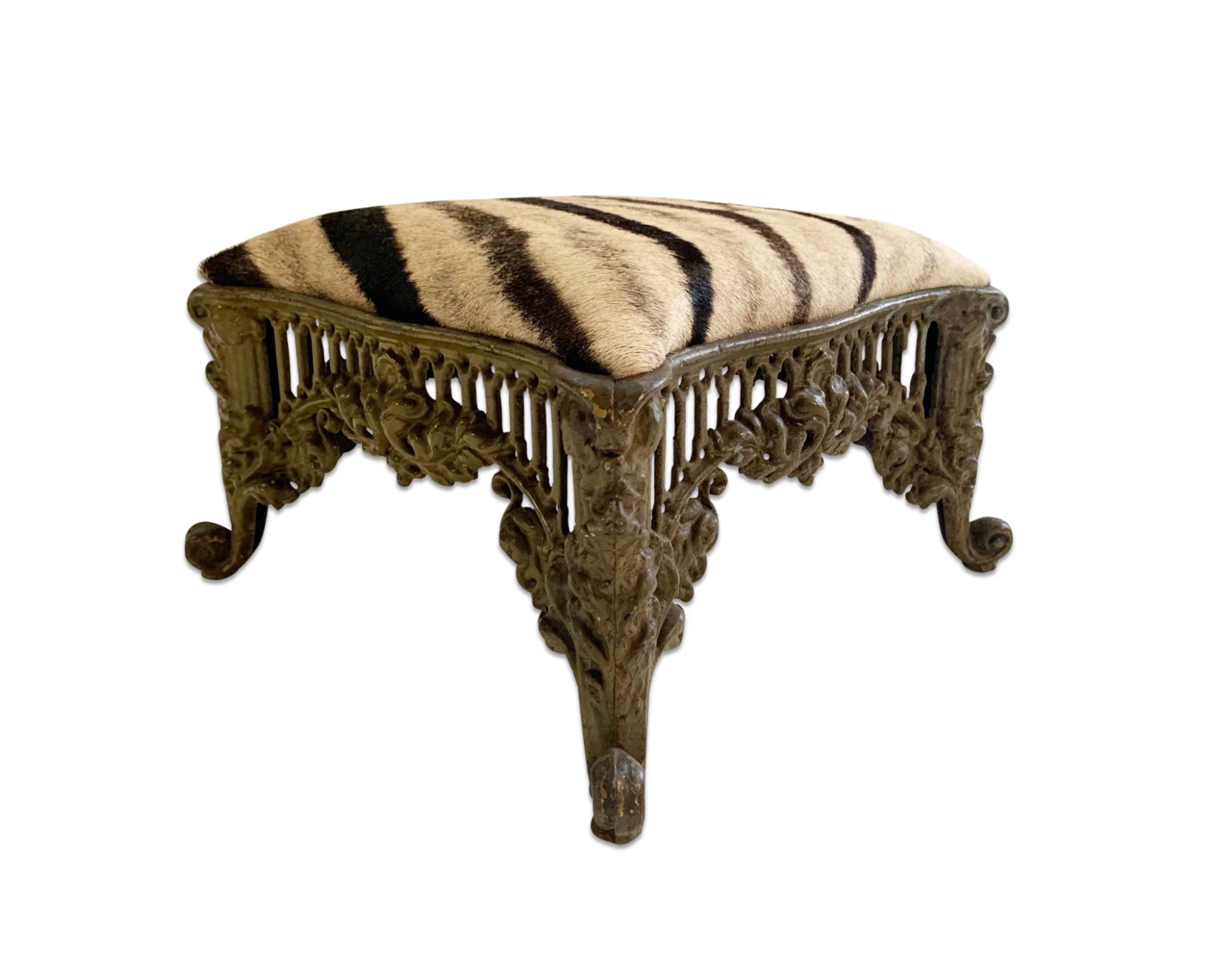 Foot Stool in Zebra - Image 4