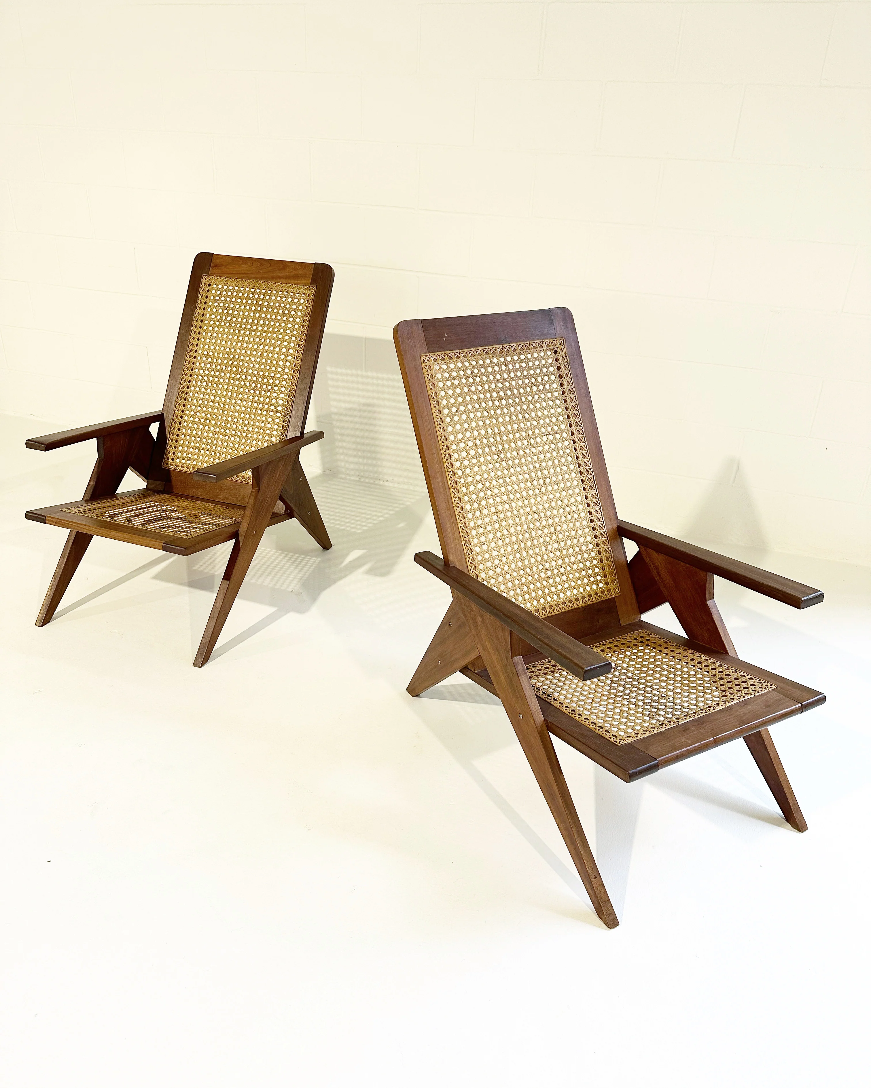 French Cane Back Chairs, pair - Image 6