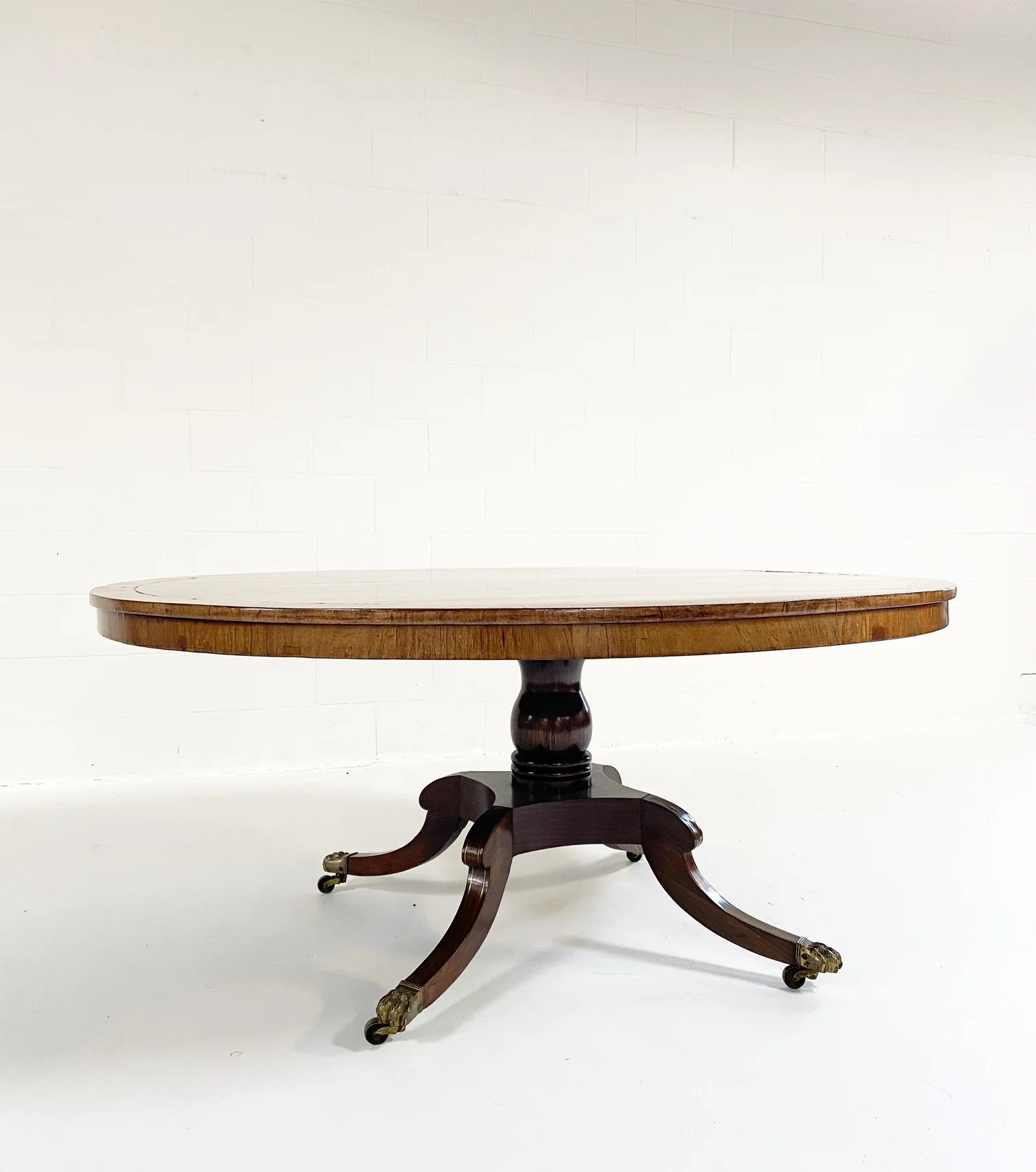 George III Oval Rosewood Dining Table - Image 14