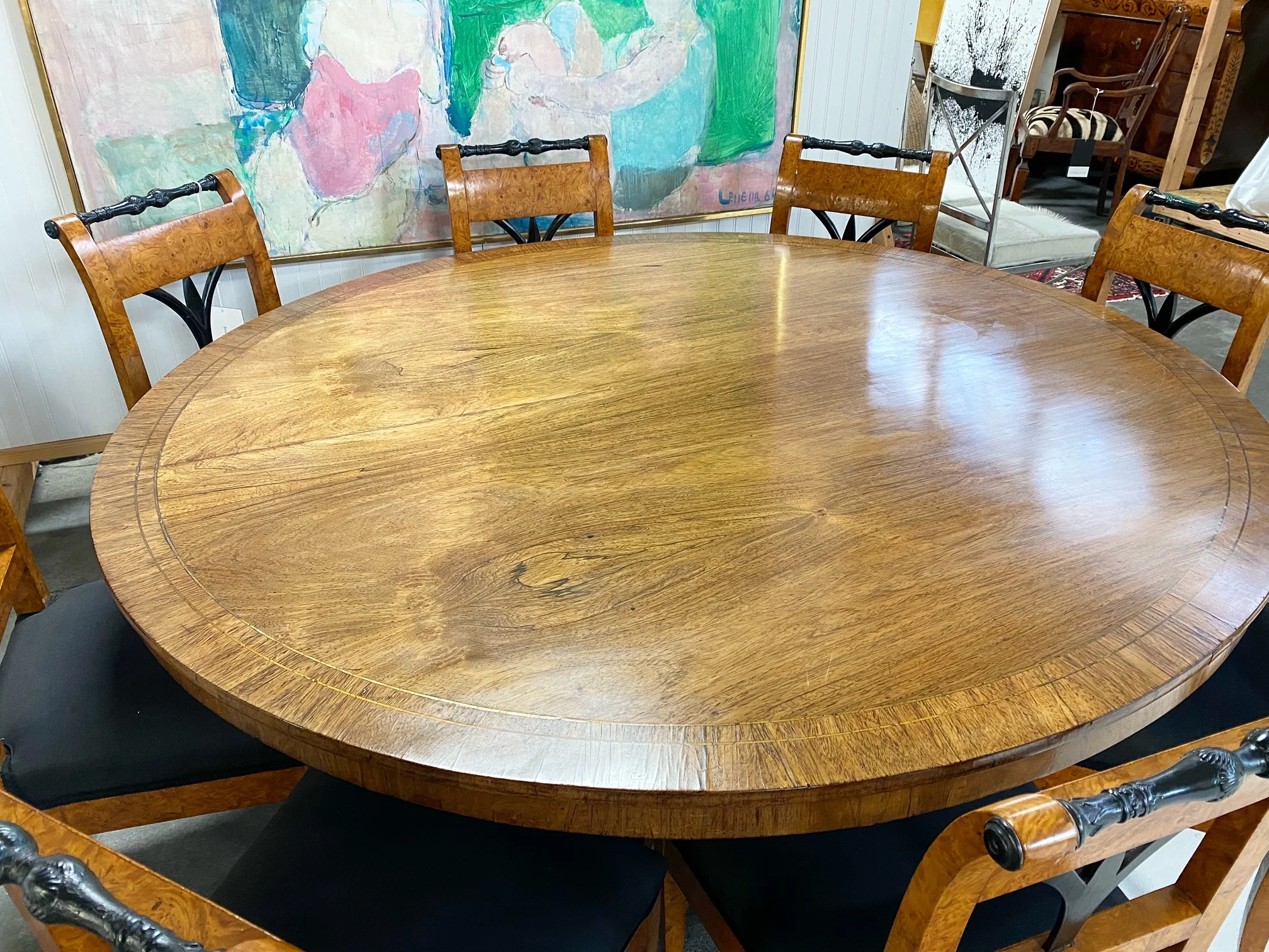 George III Oval Rosewood Dining Table - Image 19