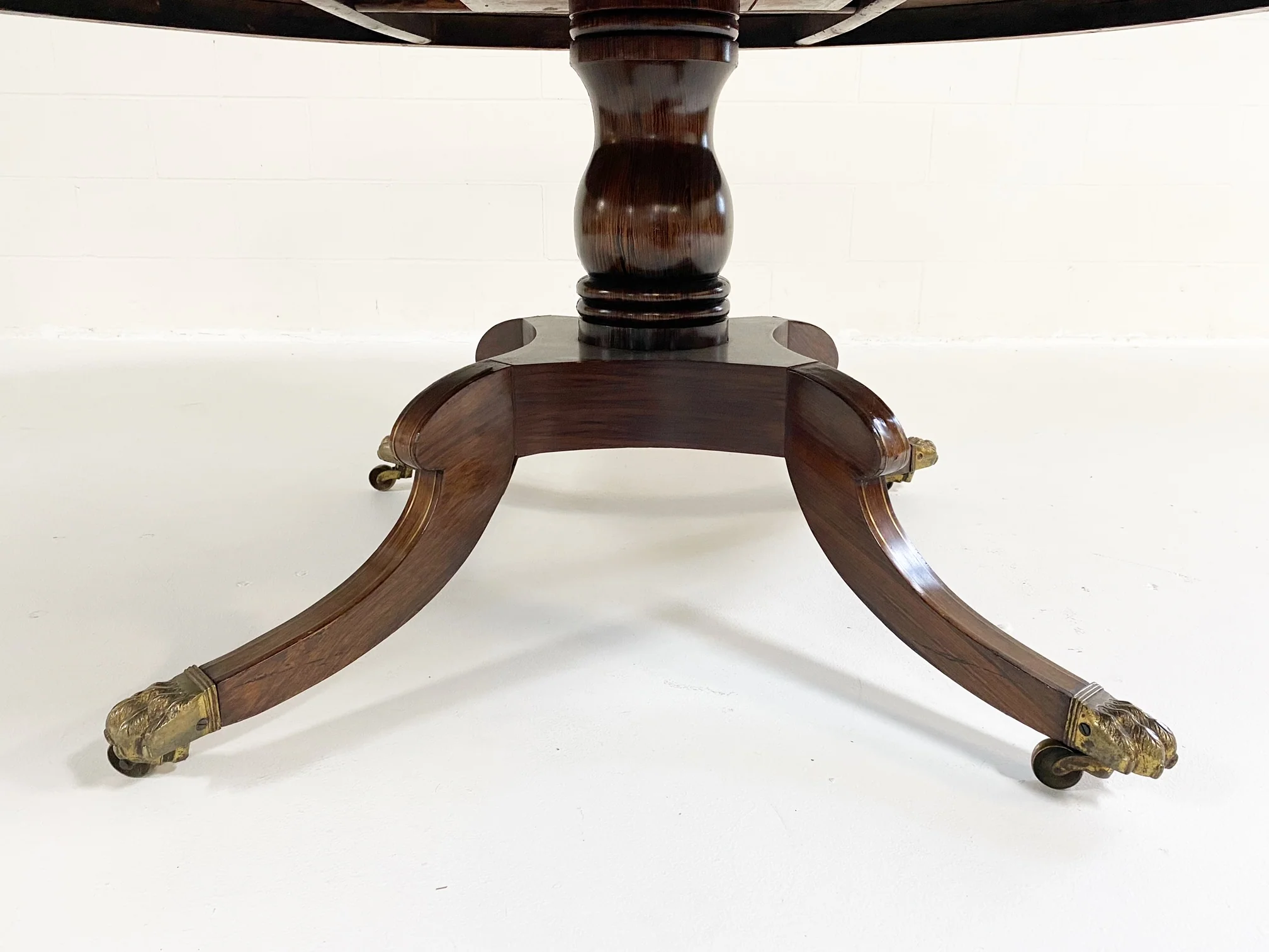 George III Oval Rosewood Dining Table - Image 6