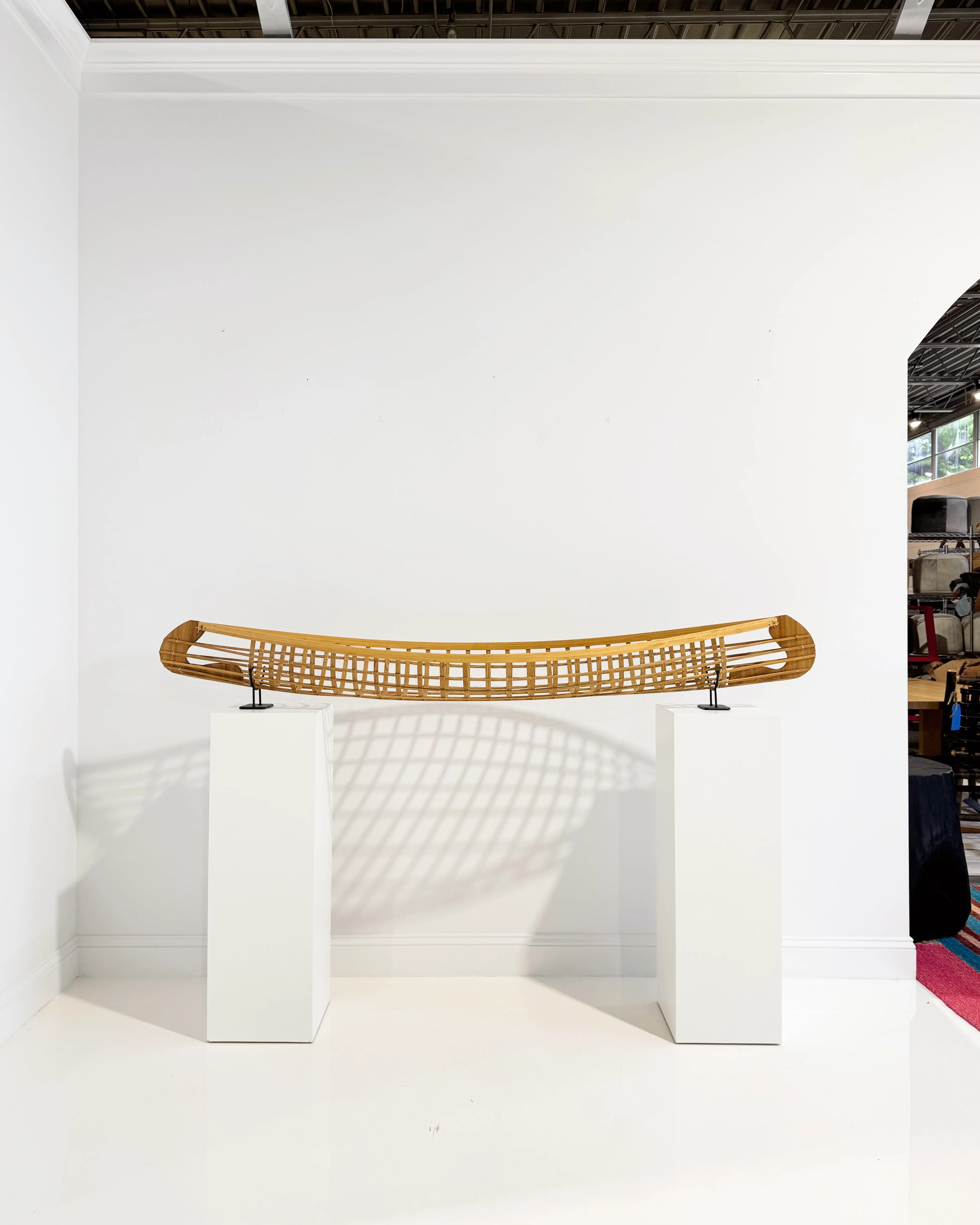 Hand-Built Canoe Model, Sculpture - Image 3