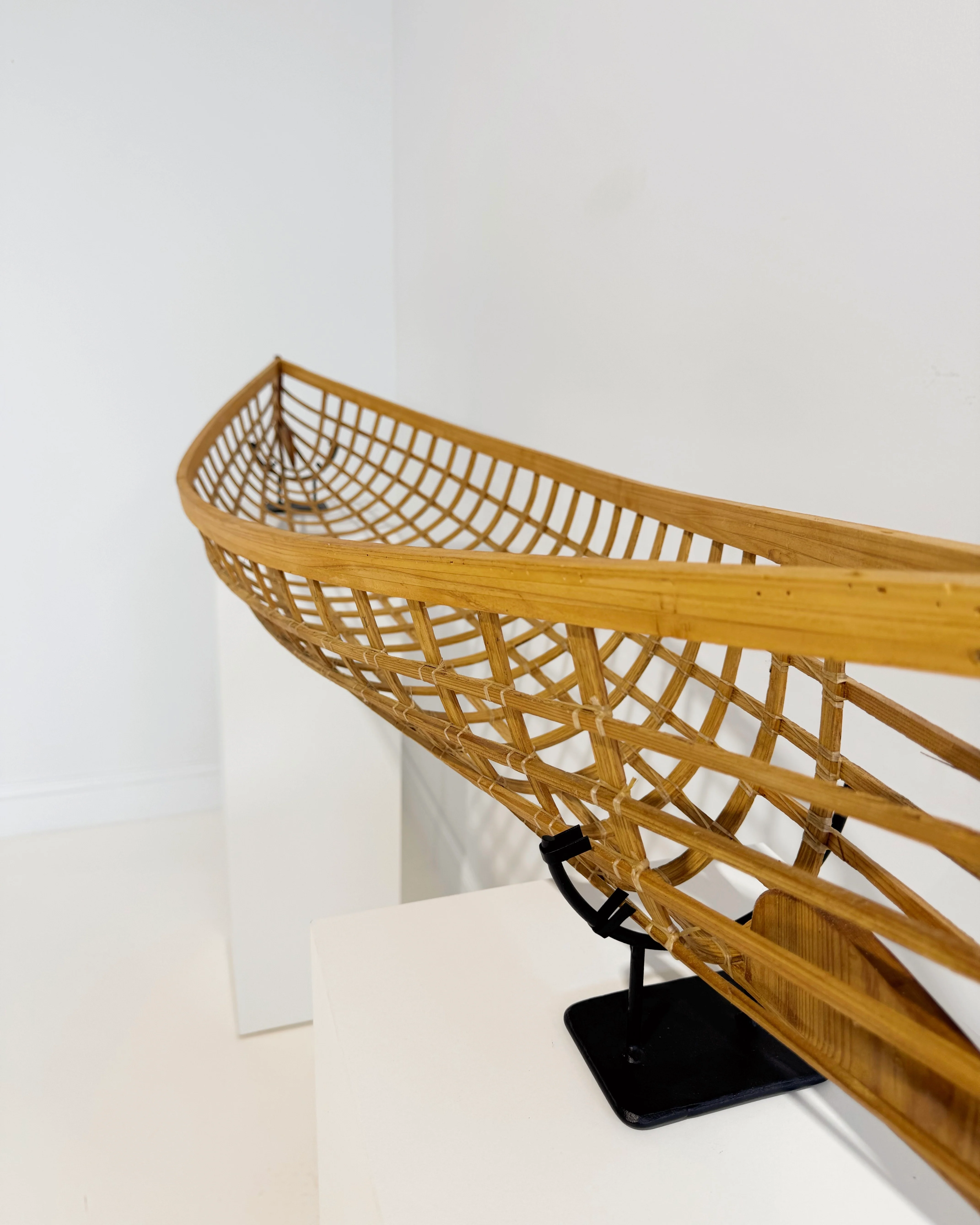 Hand-Built Canoe Model, Sculpture - Image 5
