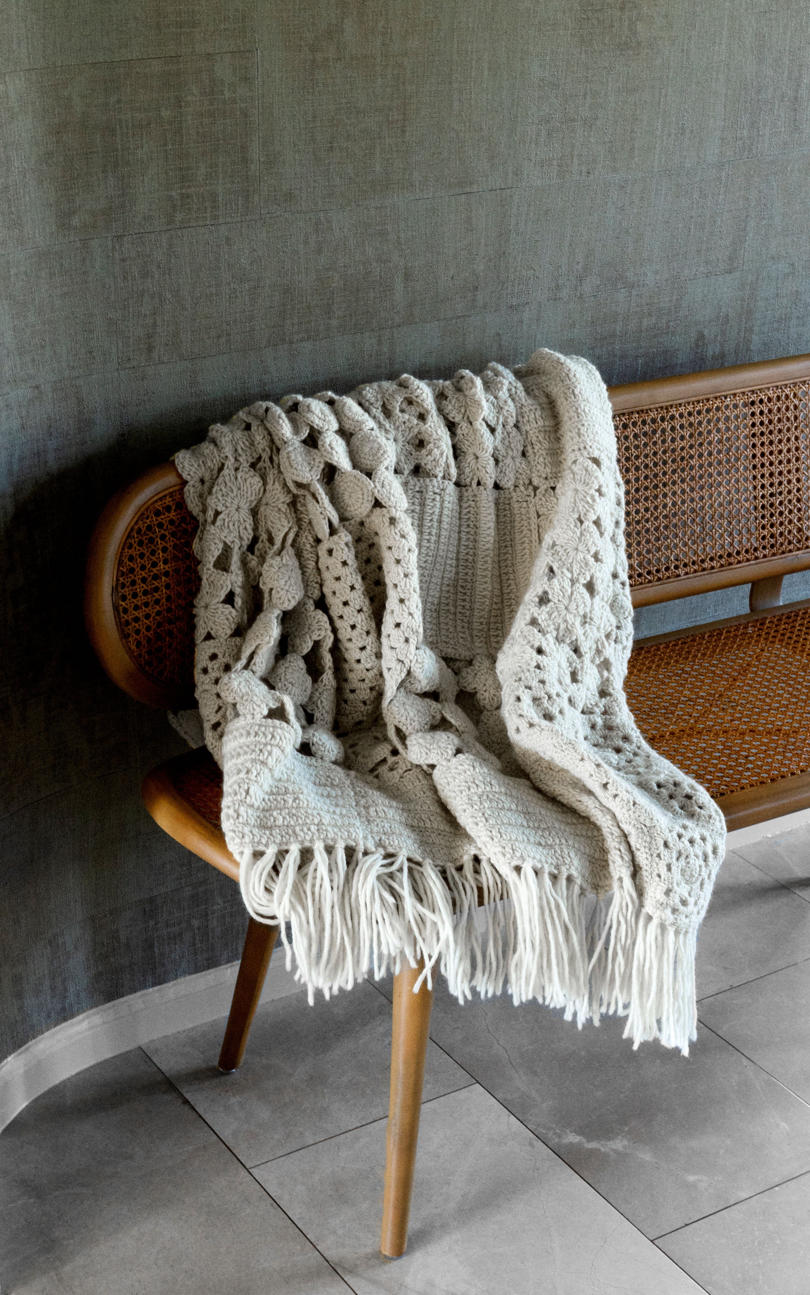 Hand-Knit Crochet Blanket - Image 13
