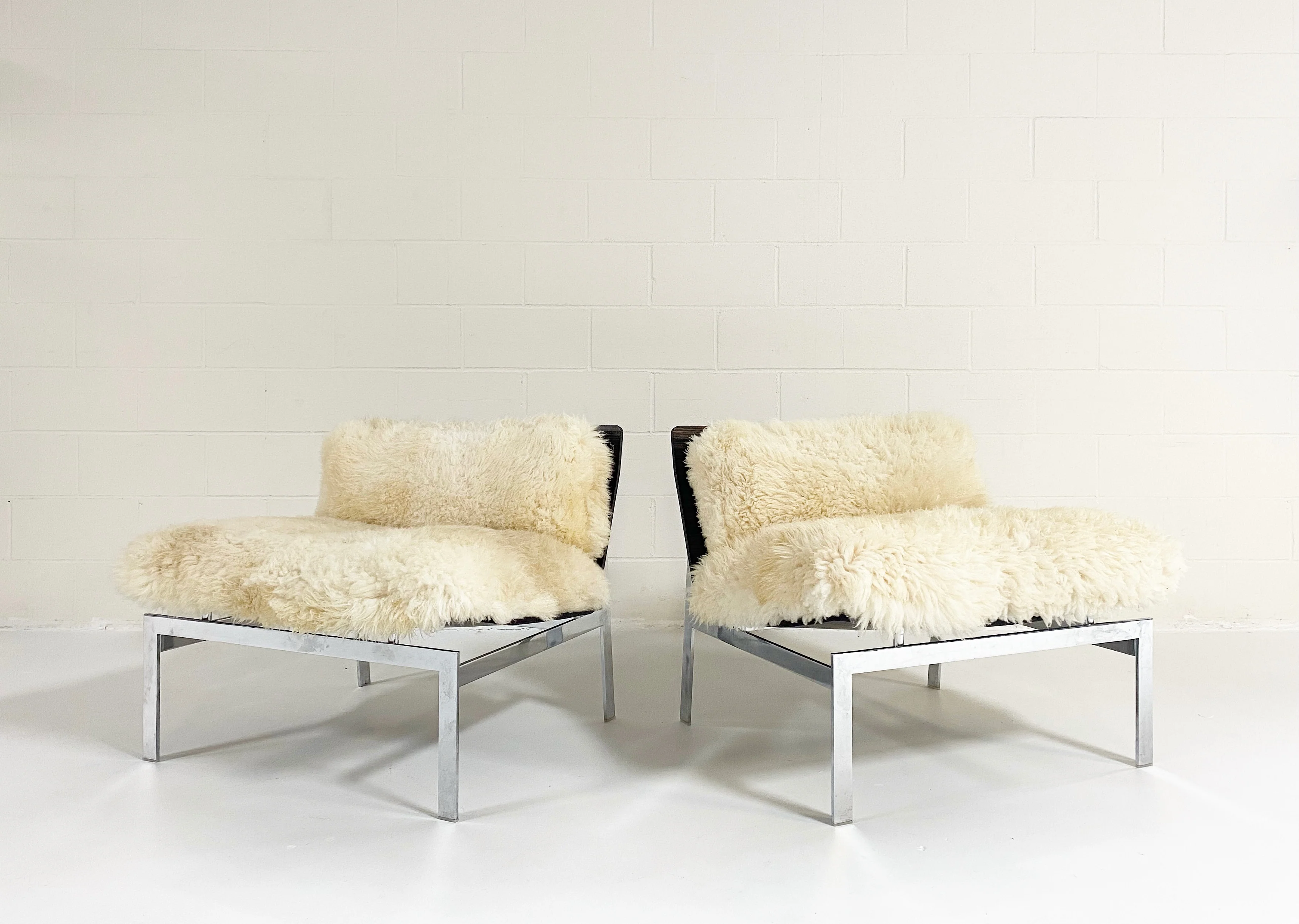 Words Chairs with California Sheepskin Cushions