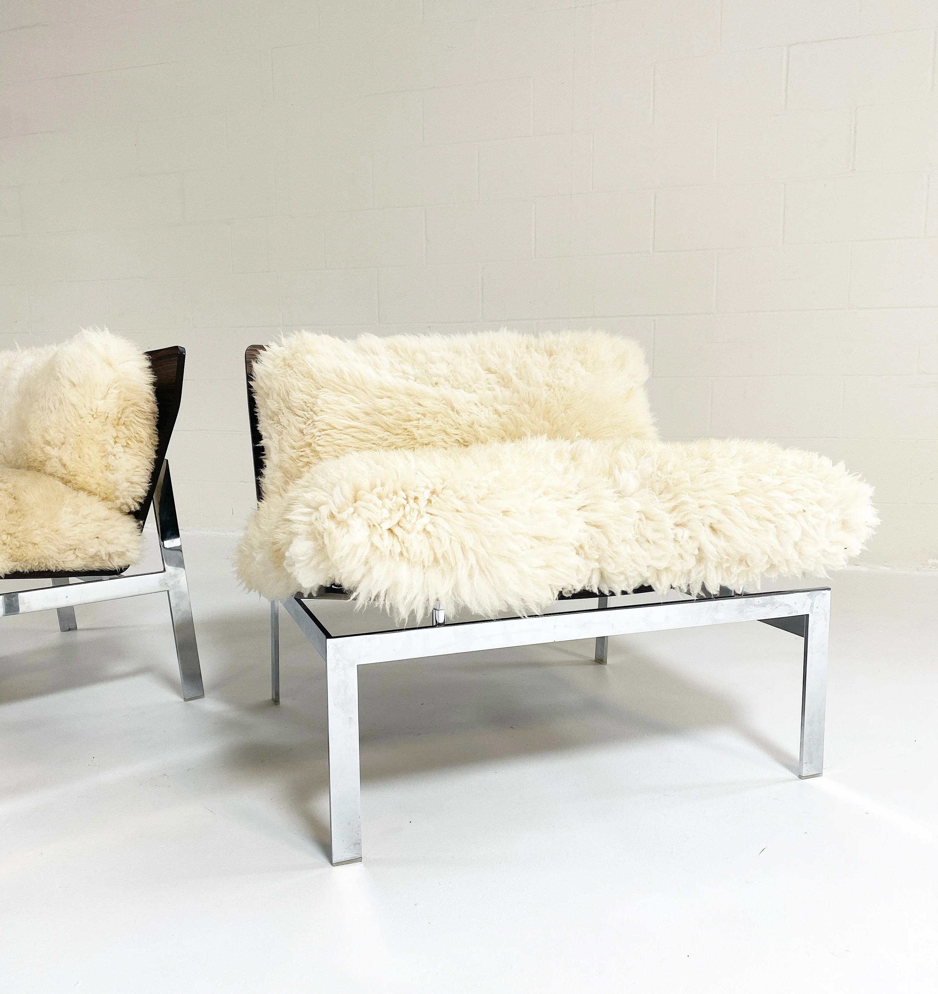 Words Chairs with California Sheepskin Cushions - Image 4