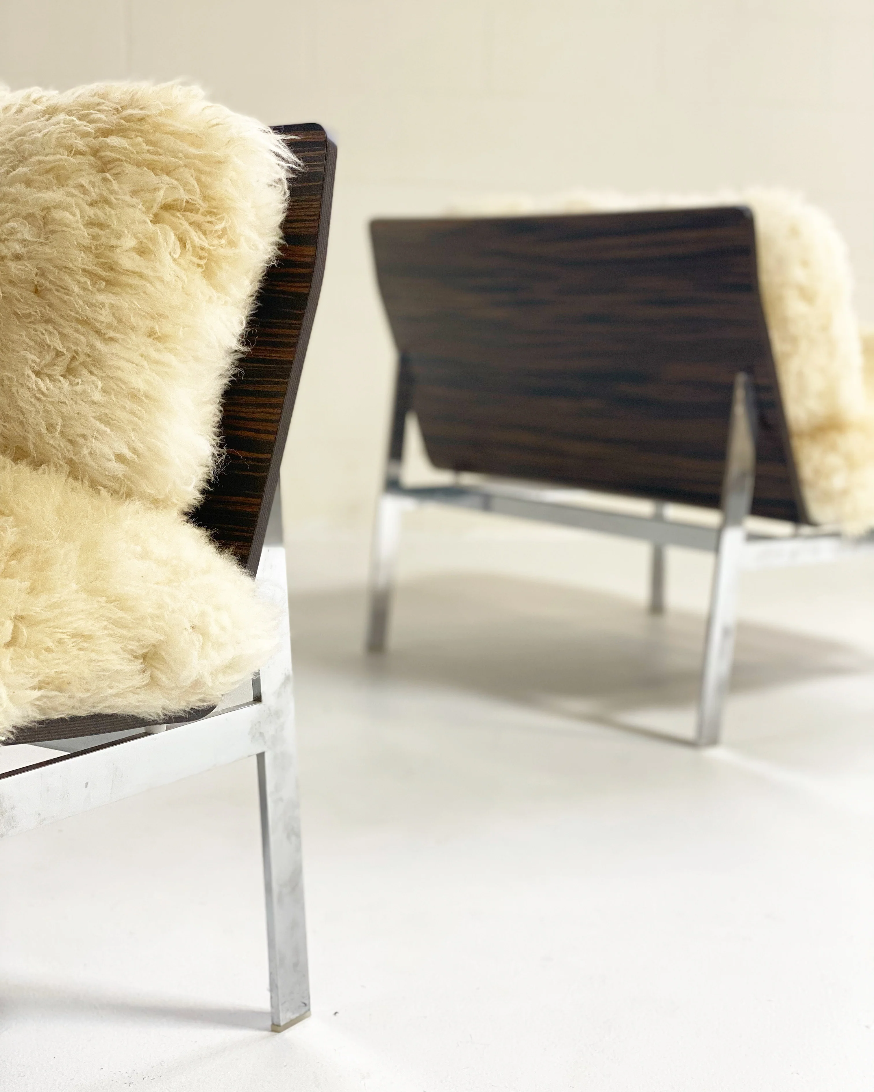 Words Chairs with California Sheepskin Cushions - Image 8