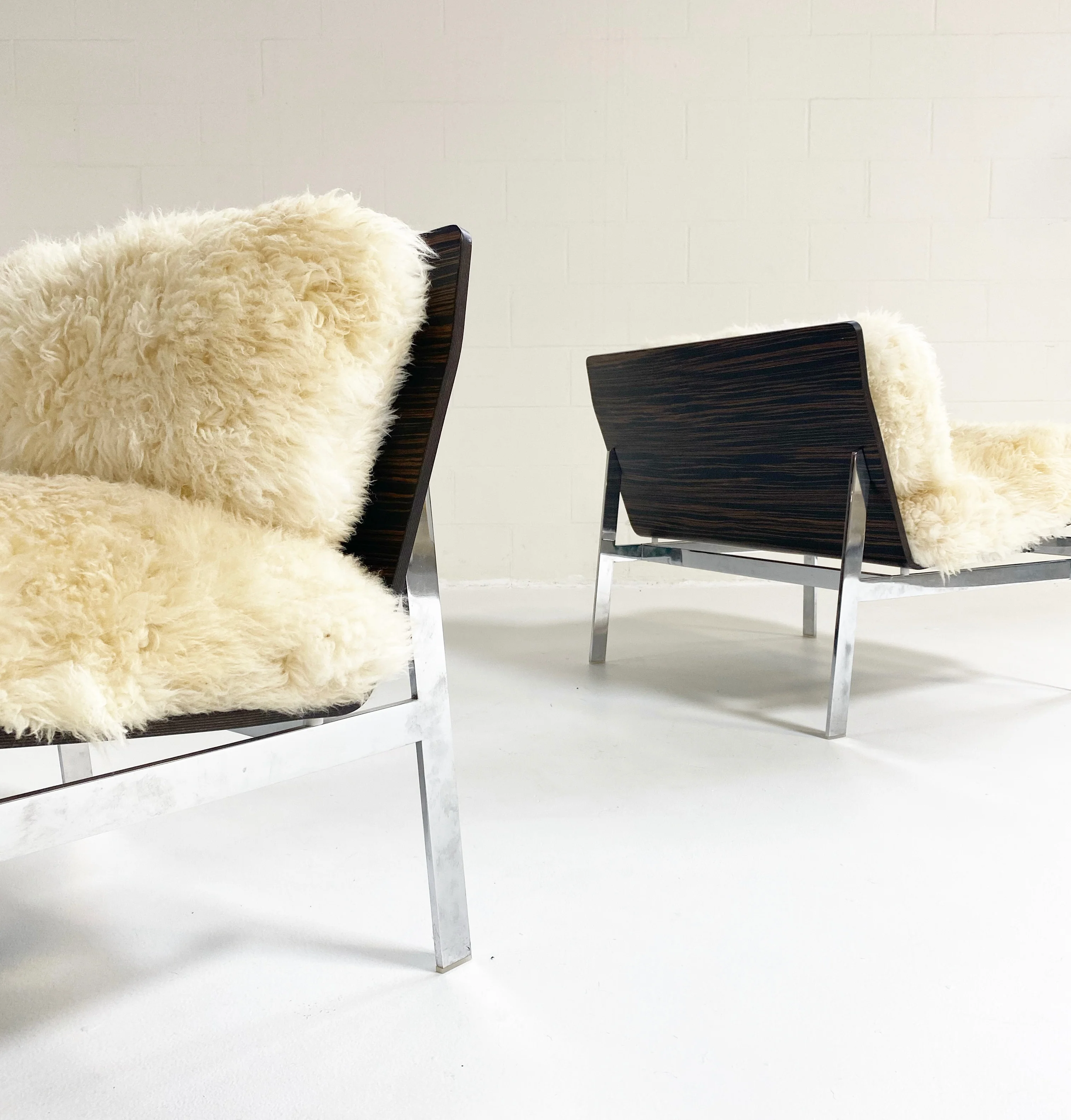 Words Chairs with California Sheepskin Cushions - Image 9