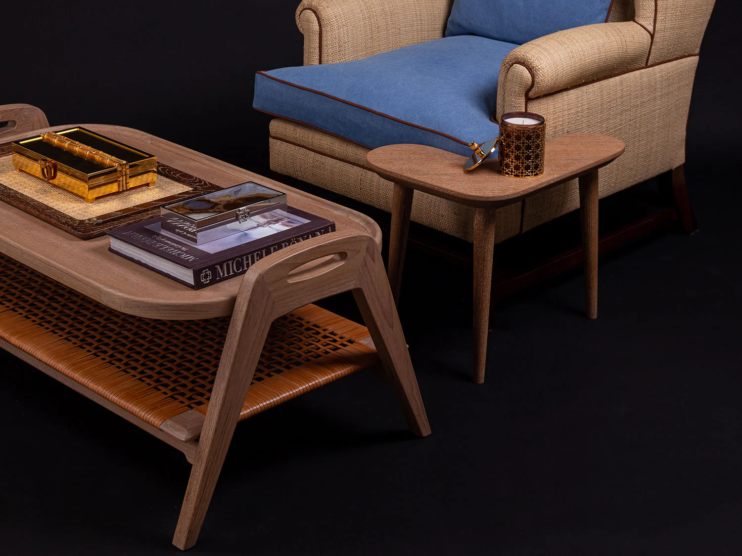 Mark Coffee Table - Pickled Oak - Image 6
