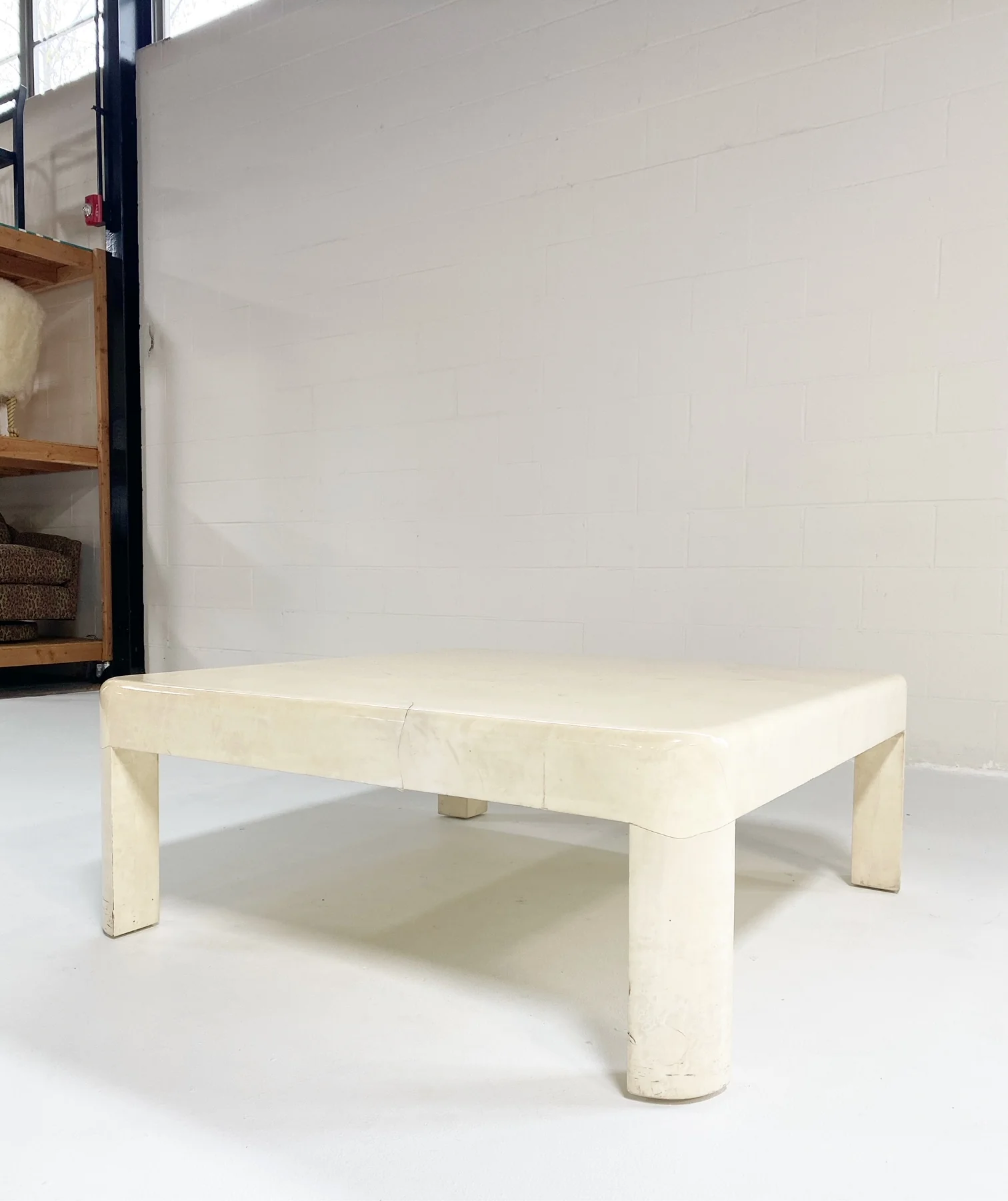 Lacquered Goatskin Coffee Table - Image 6