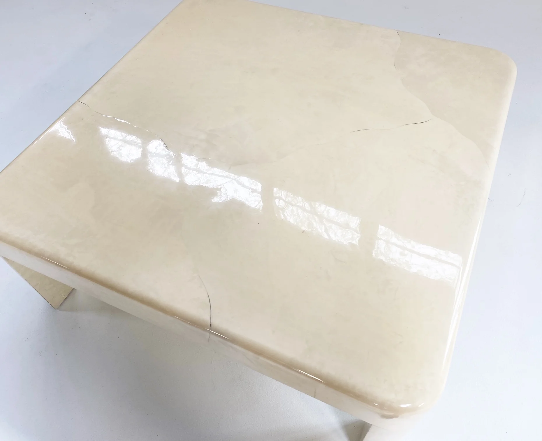 Lacquered Goatskin Coffee Table - Image 8