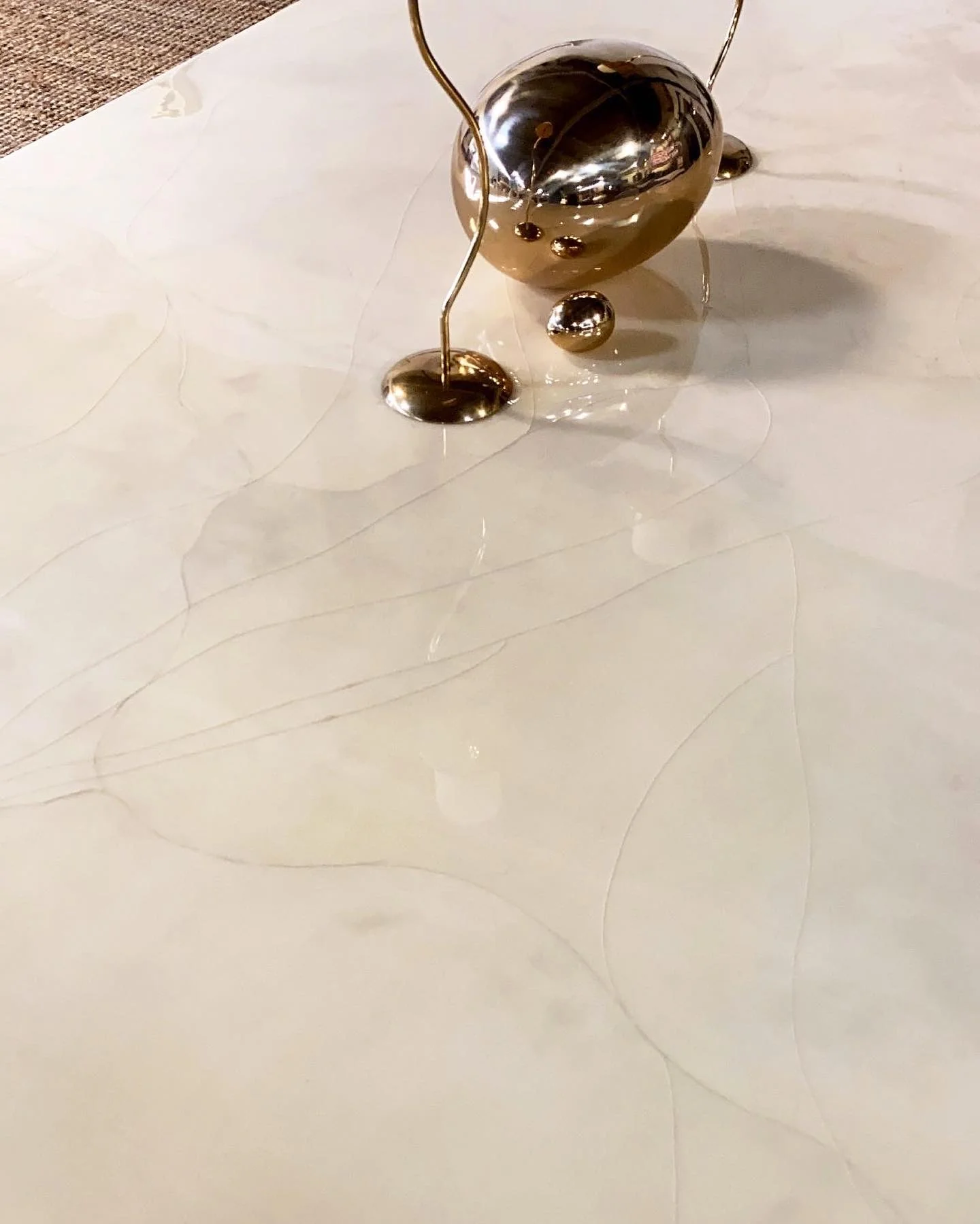Lacquered Goatskin 8-Foot Long Dining Table - Image 2