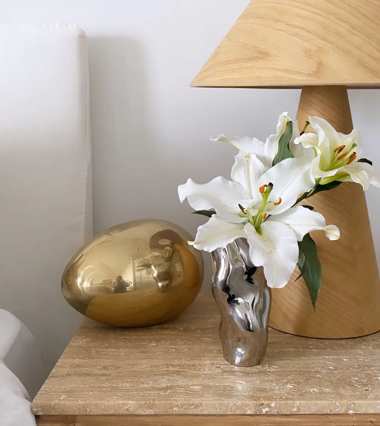 Large Brass Egg Sculpture - Image 11