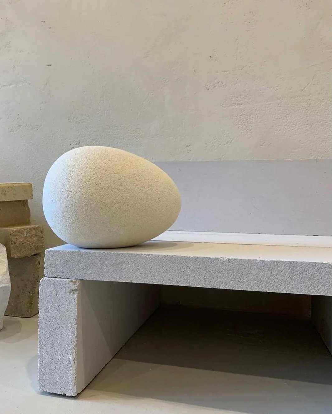 Large Limestone Egg Sculpture - Image 10