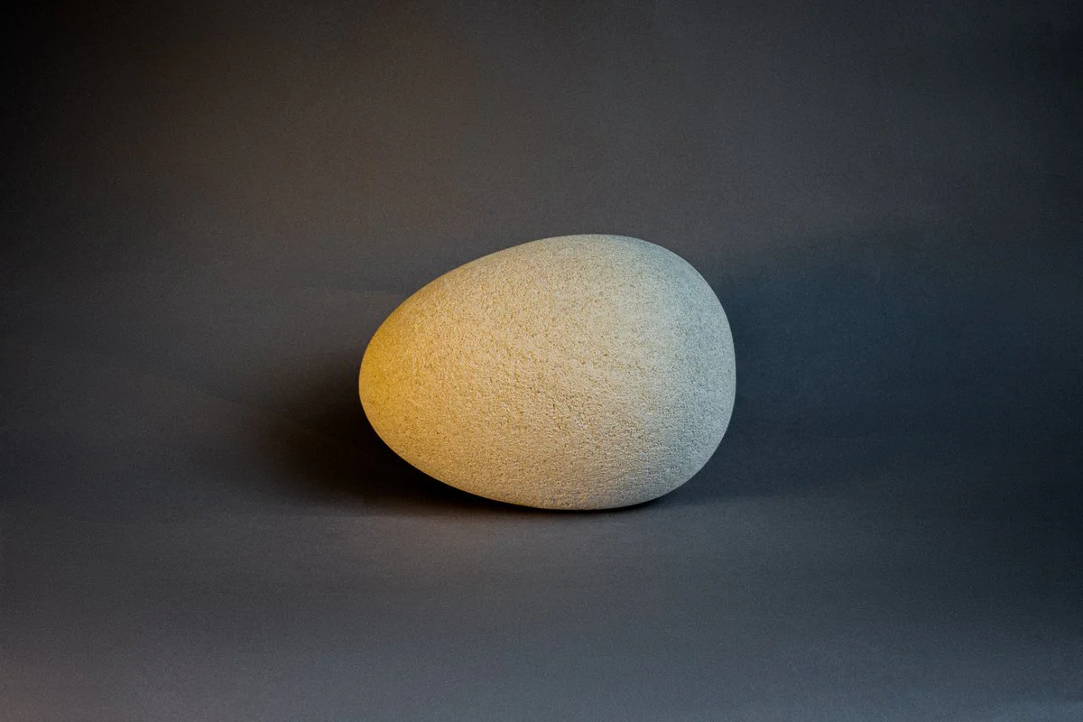 Large Limestone Egg Sculpture - Image 15