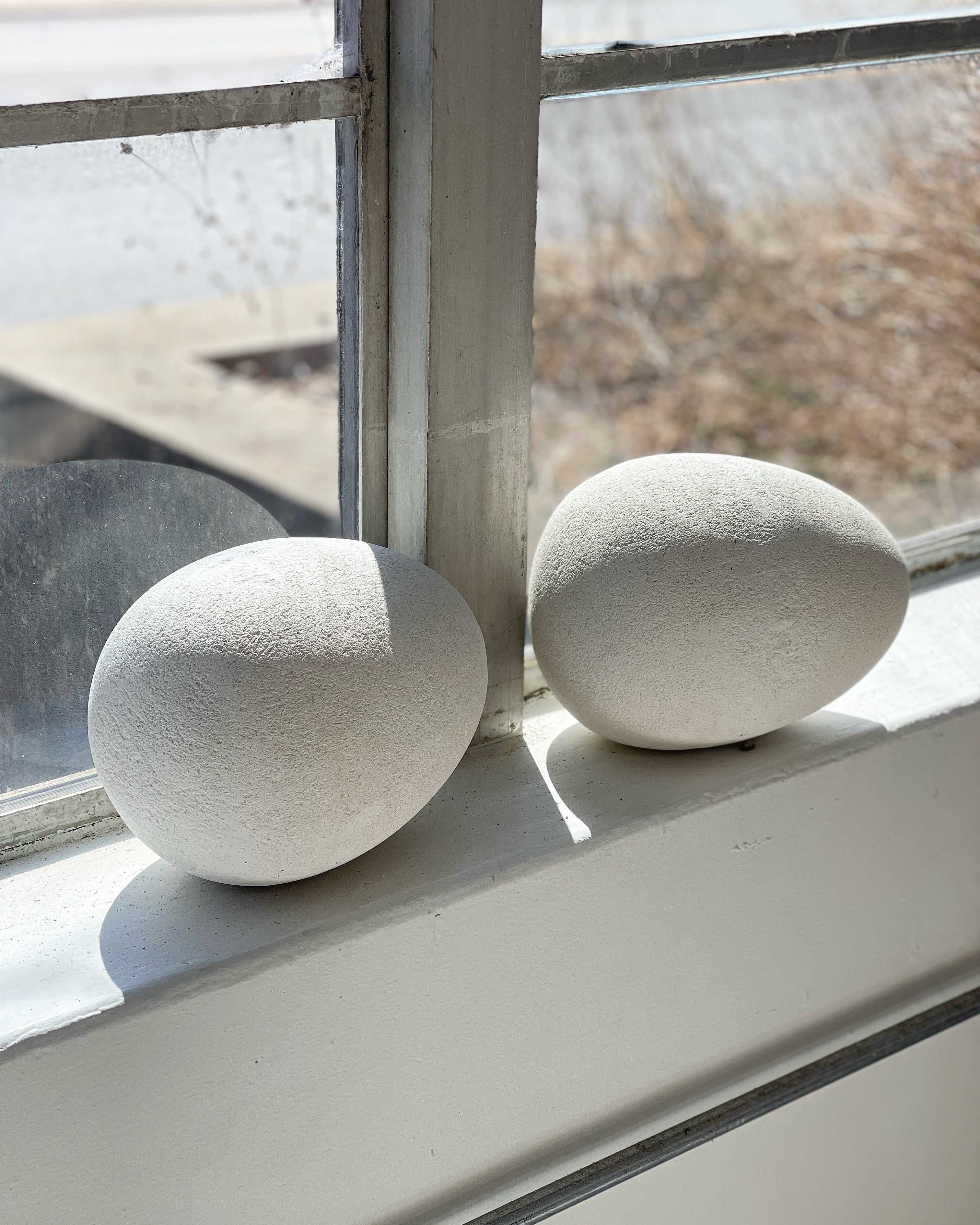 Large Limestone Egg Sculpture - Image 16