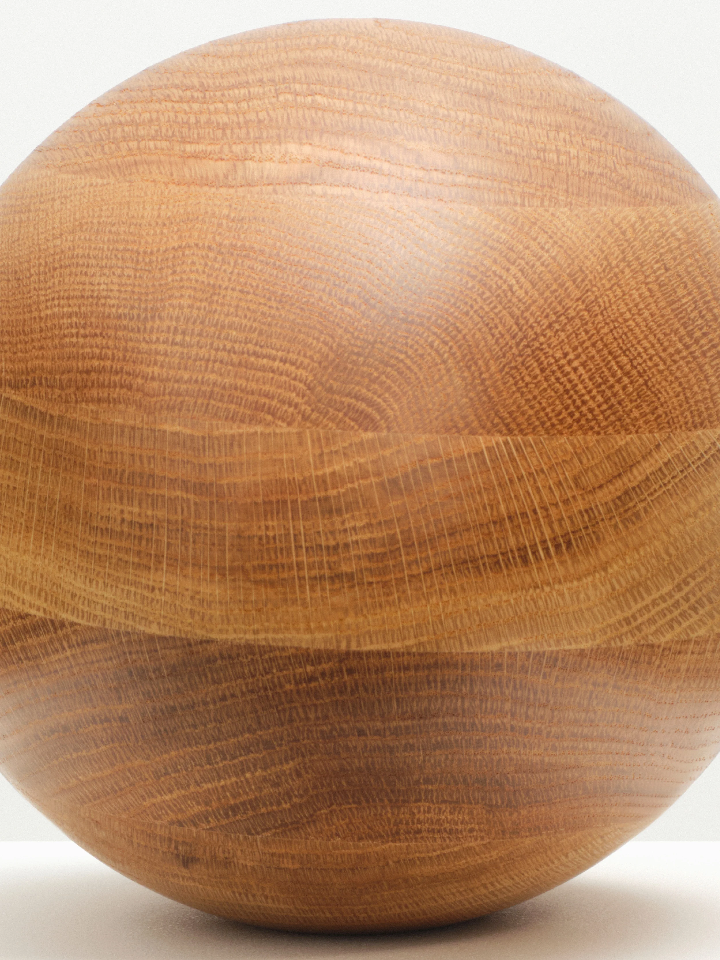 Large Oak Egg Sculpture - Image 3