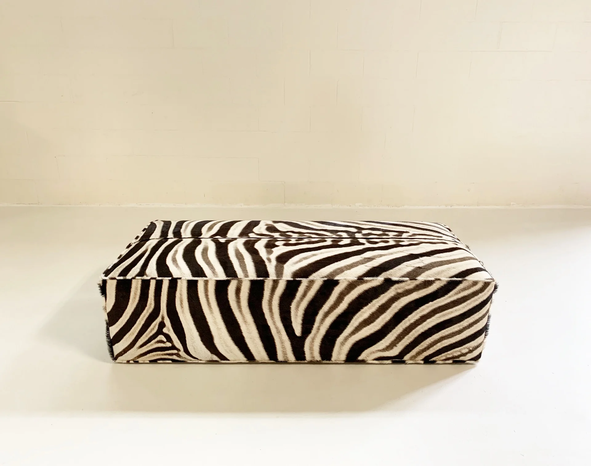 The Forsyth Ottoman in Zebra - Image 3