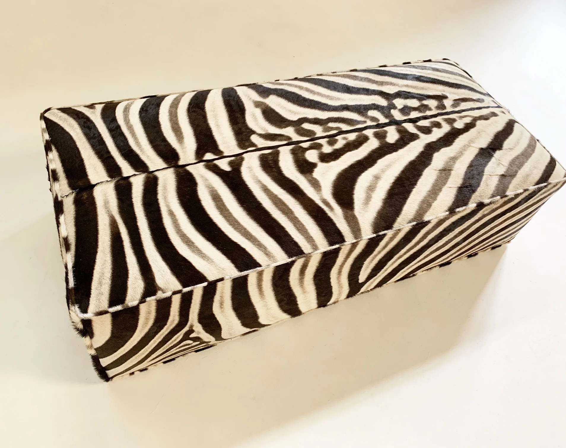 The Forsyth Ottoman in Zebra - Image 5