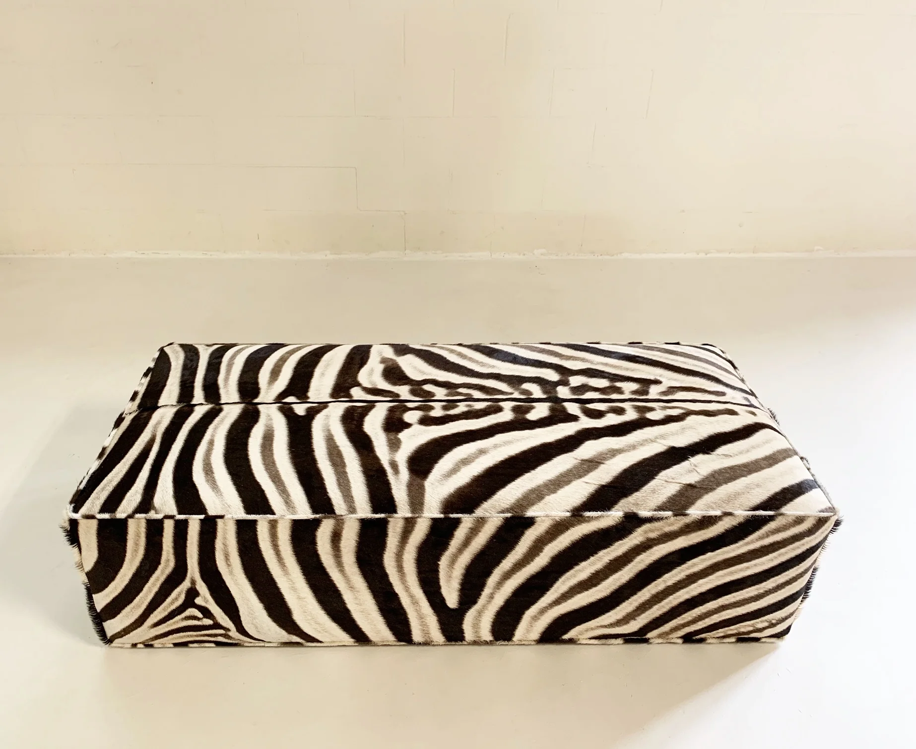 The Forsyth Ottoman in Zebra - Image 6