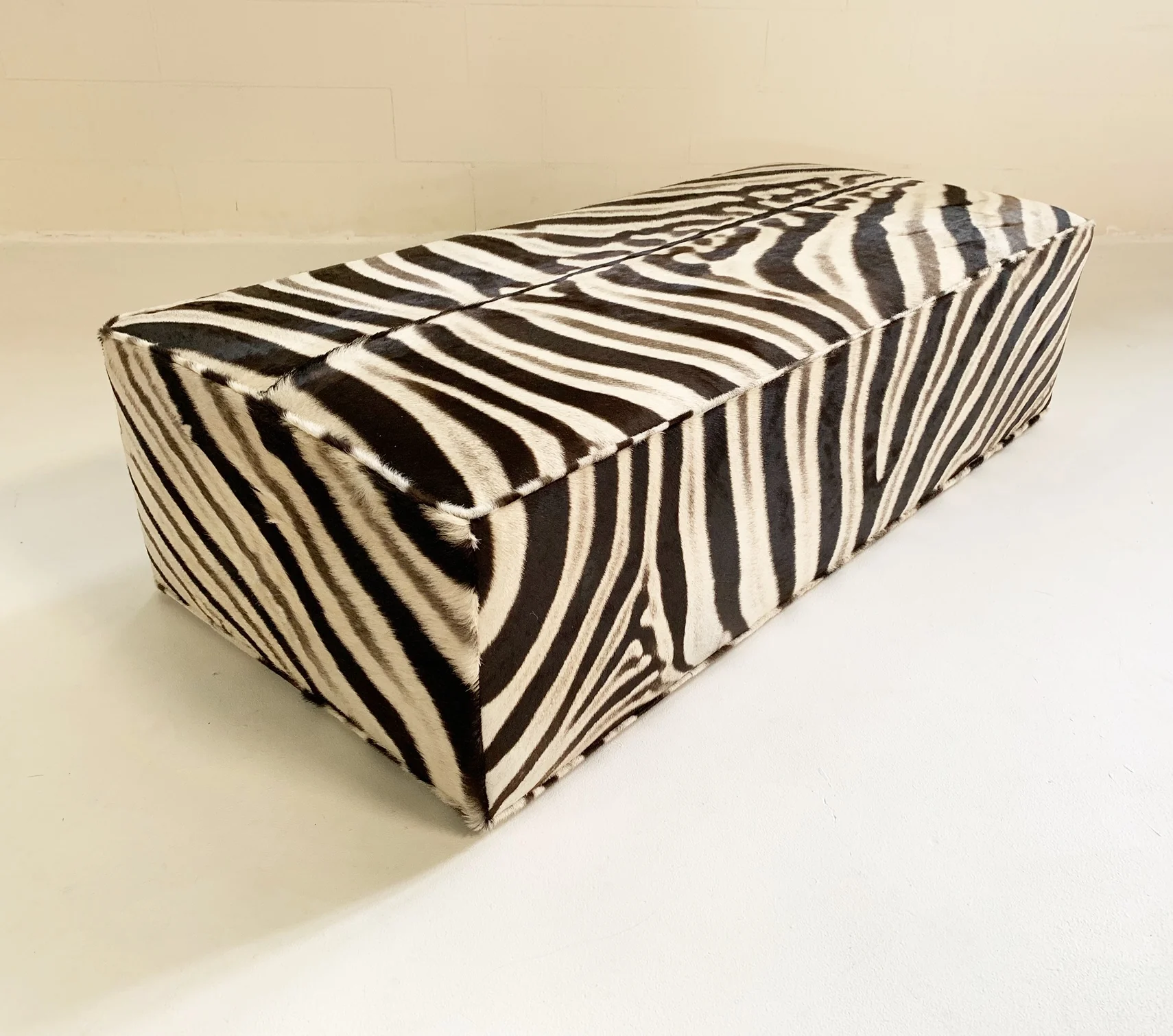 The Forsyth Ottoman in Zebra - Image 7