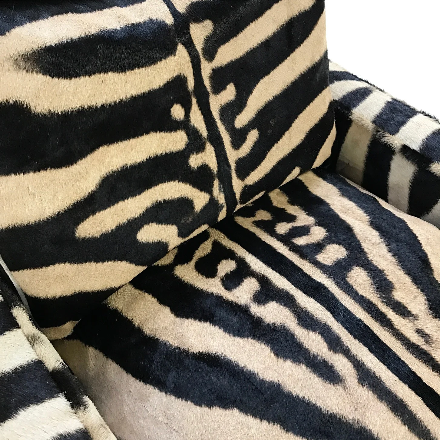Lounge Chair in Zebra Hide - Image 2