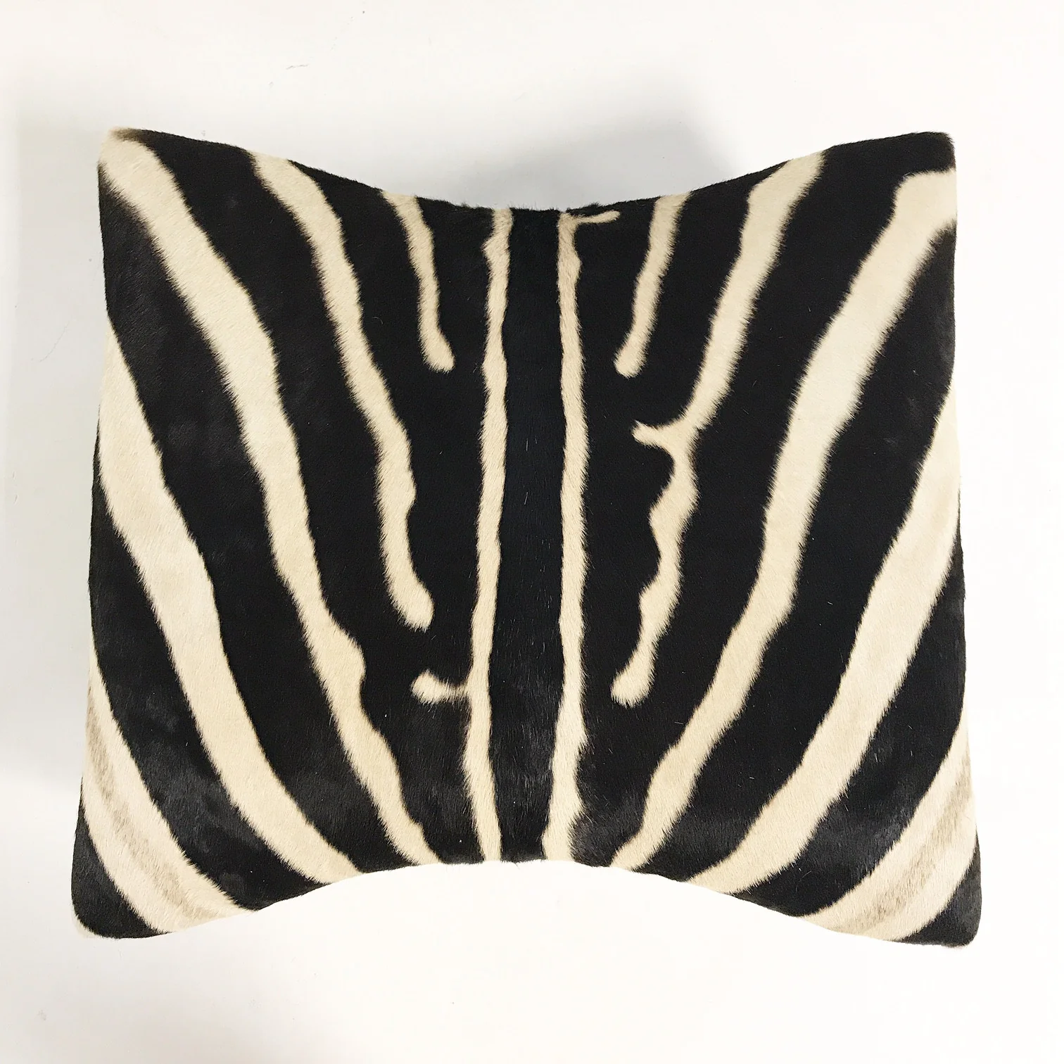 Large Ottoman in Zebra Hide - Image 7