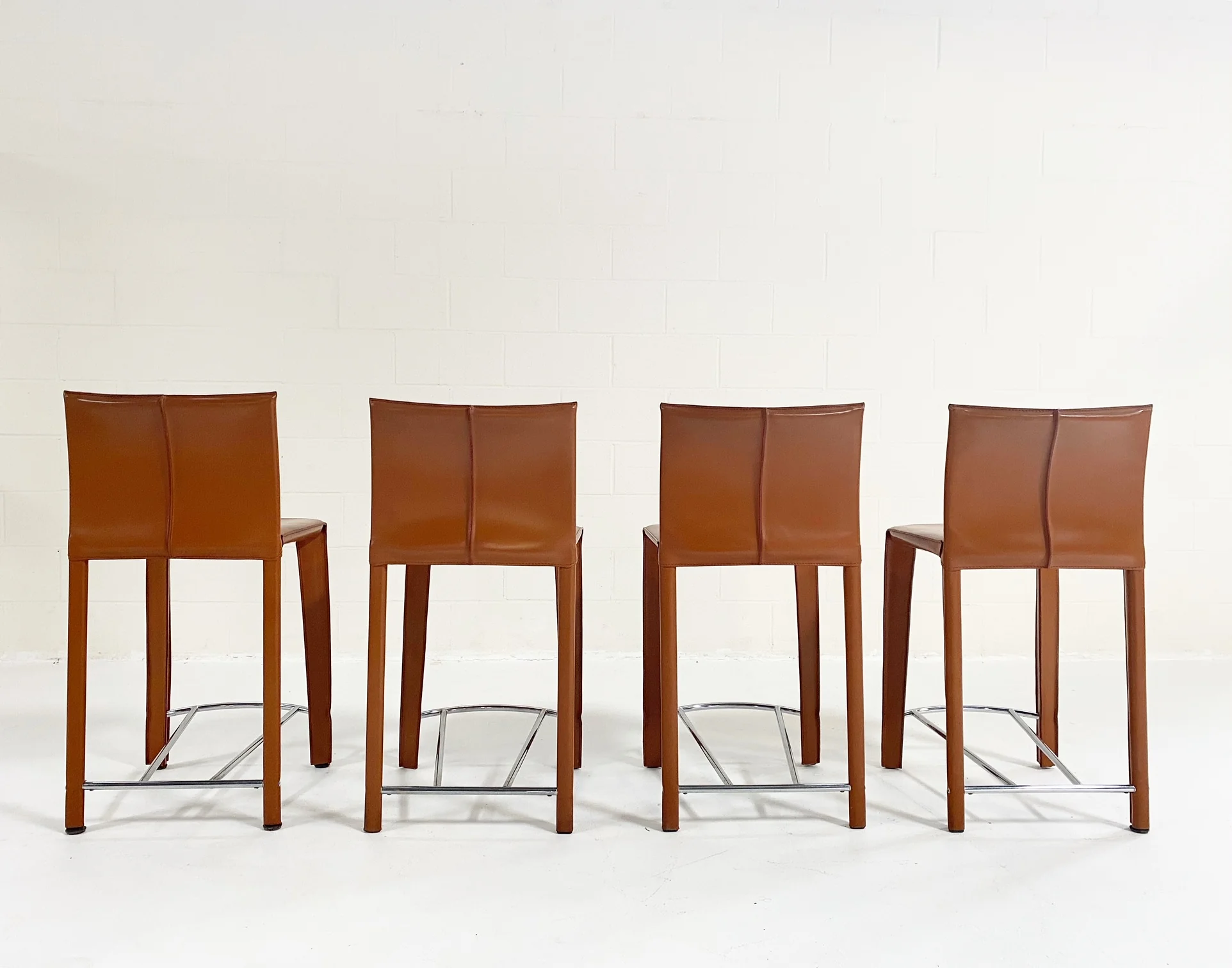 Leather Counter Stools, Set of 4 - Image 7