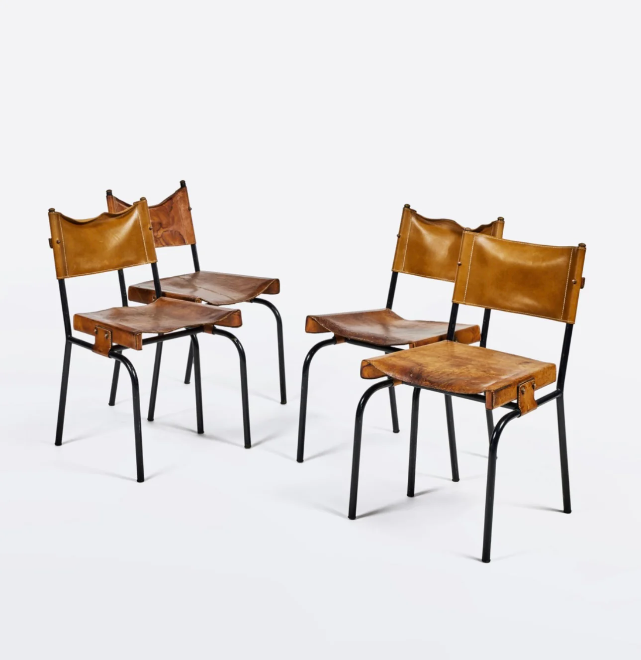 Leather Side Chairs, Set of 4 - Image 4