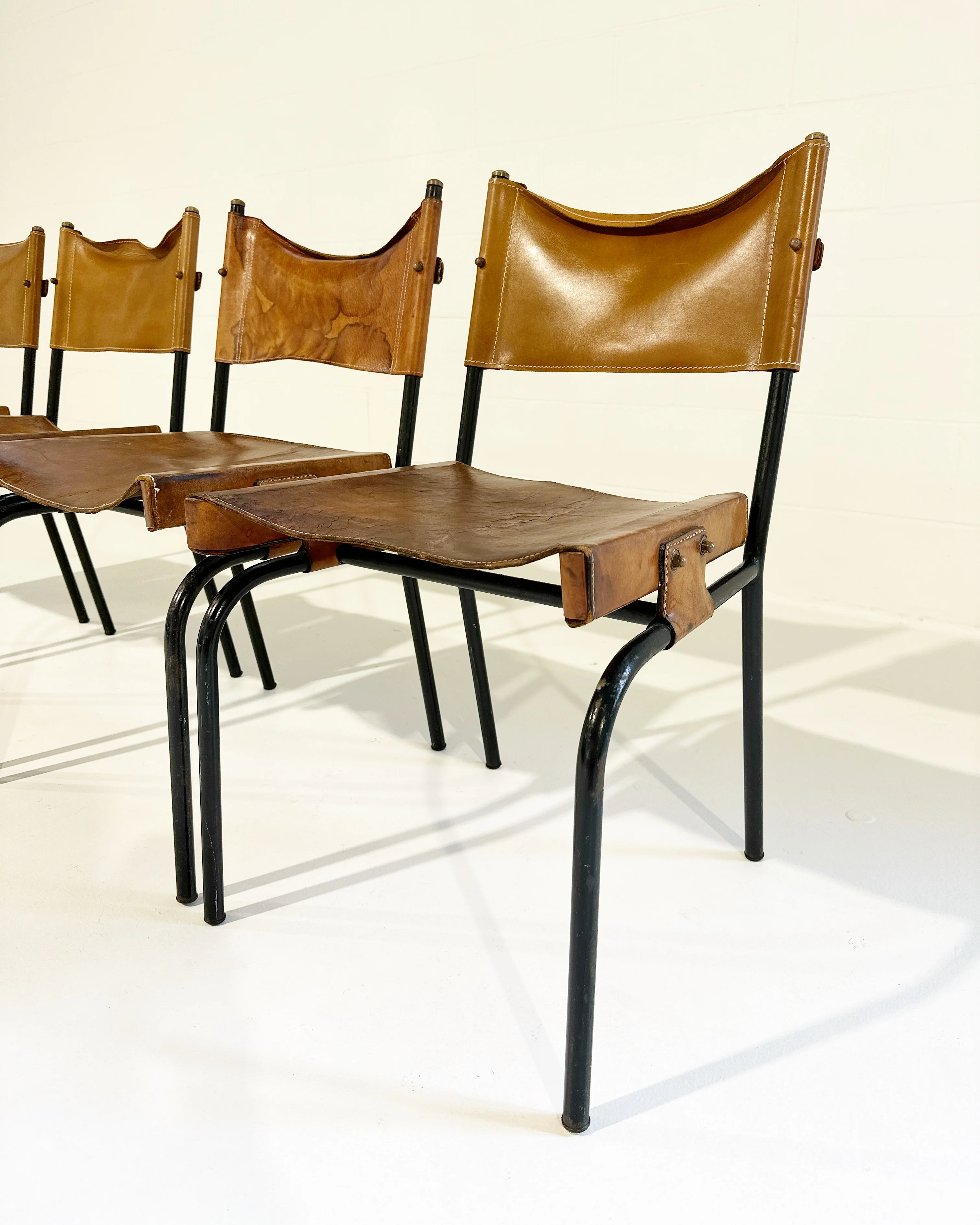 Leather Side Chairs, Set of 4 - Image 6