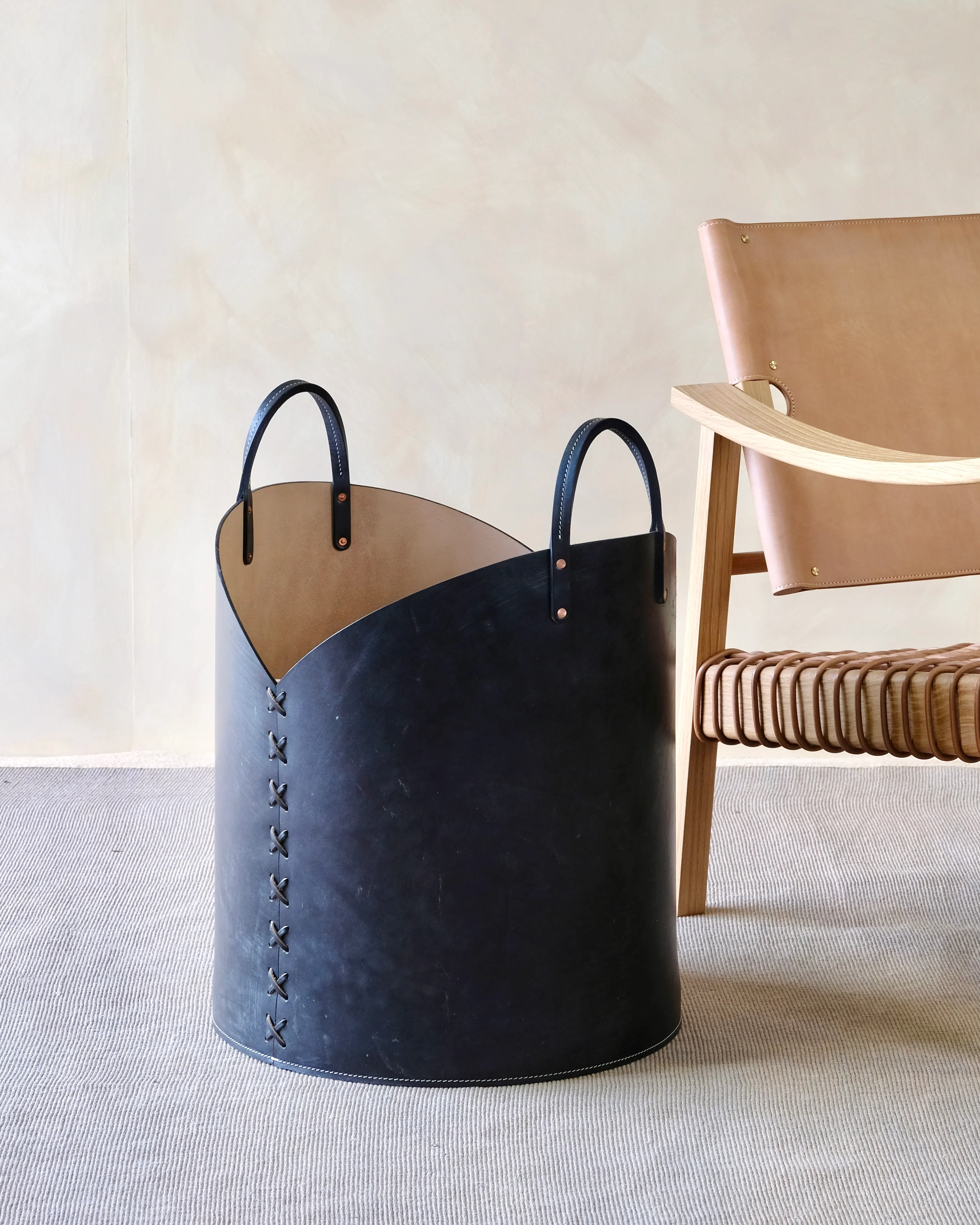 Log Basket - Charcoal Black - Image 5