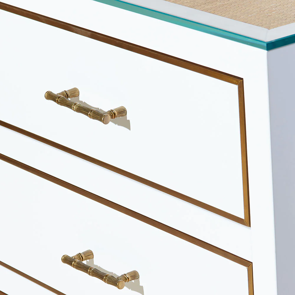 Louis Chest of Drawers - White Lacquer - Image 3