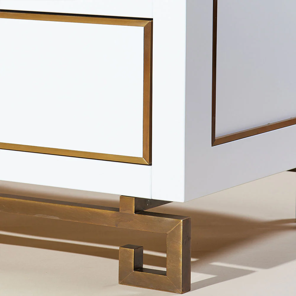 Louis Chest of Drawers - White Lacquer - Image 4