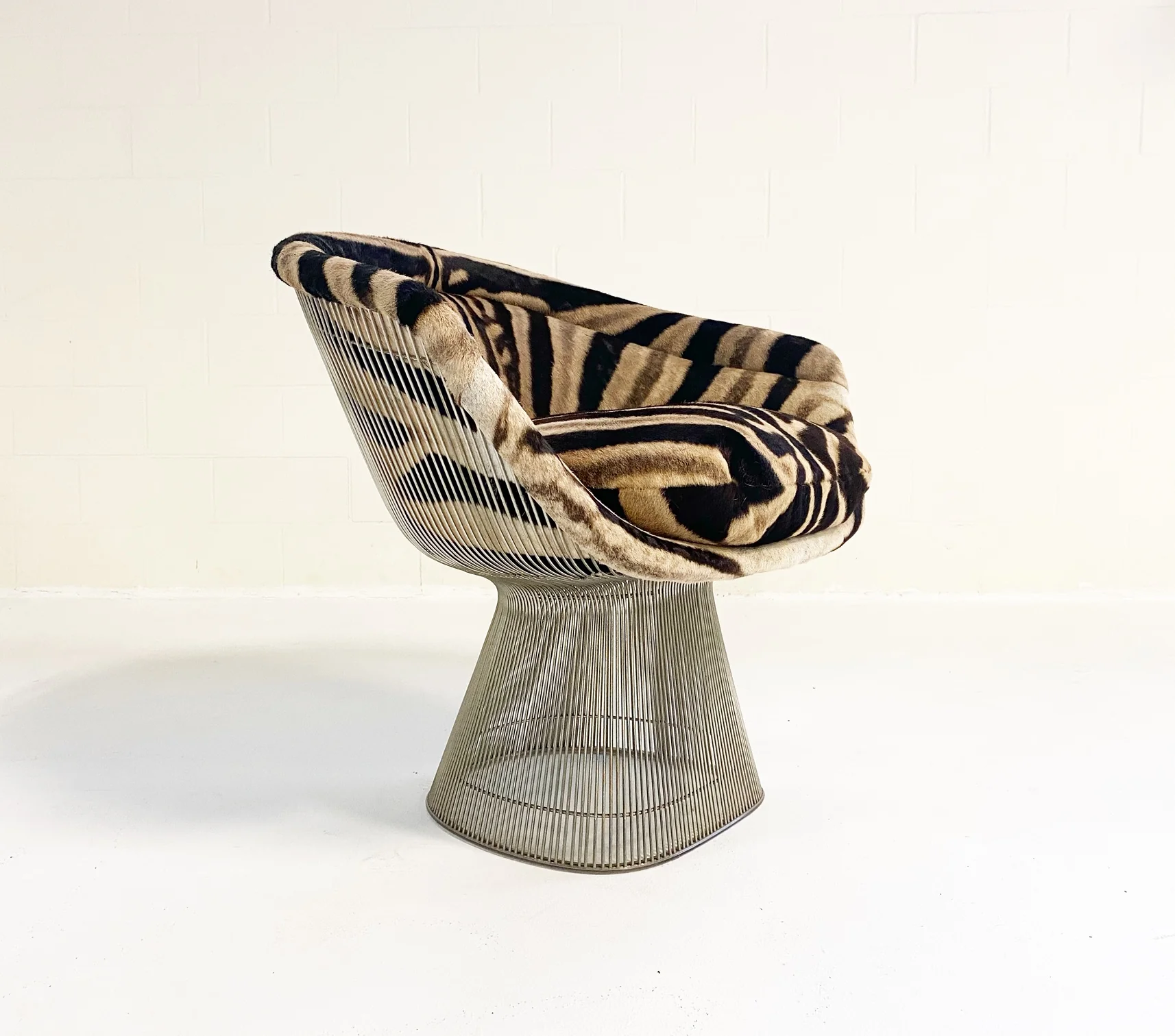 Lounge Chair in Zebra Hide - Image 9