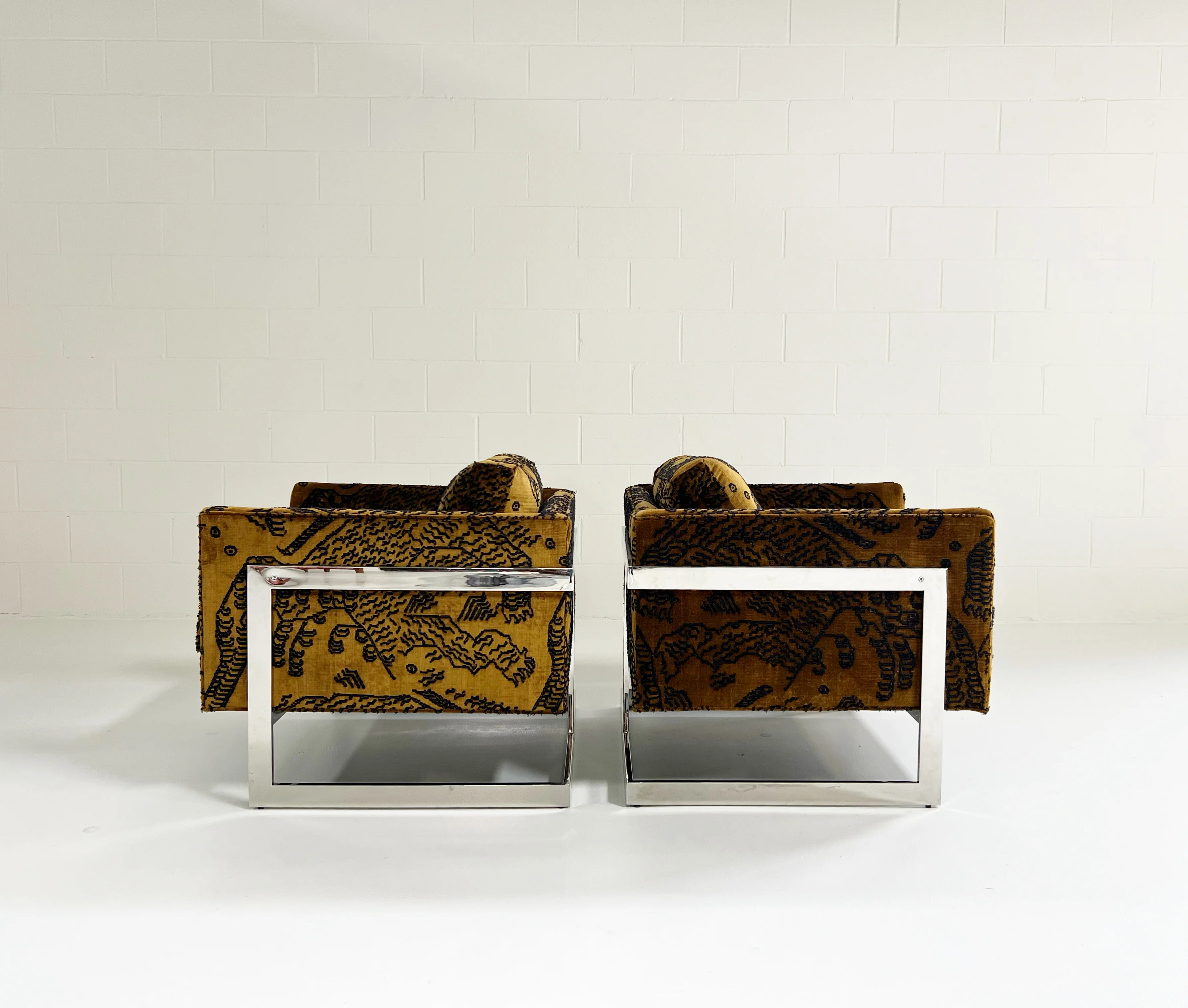 Lounge Chairs in Dedar Tiger Mountain, Pair - Image 14