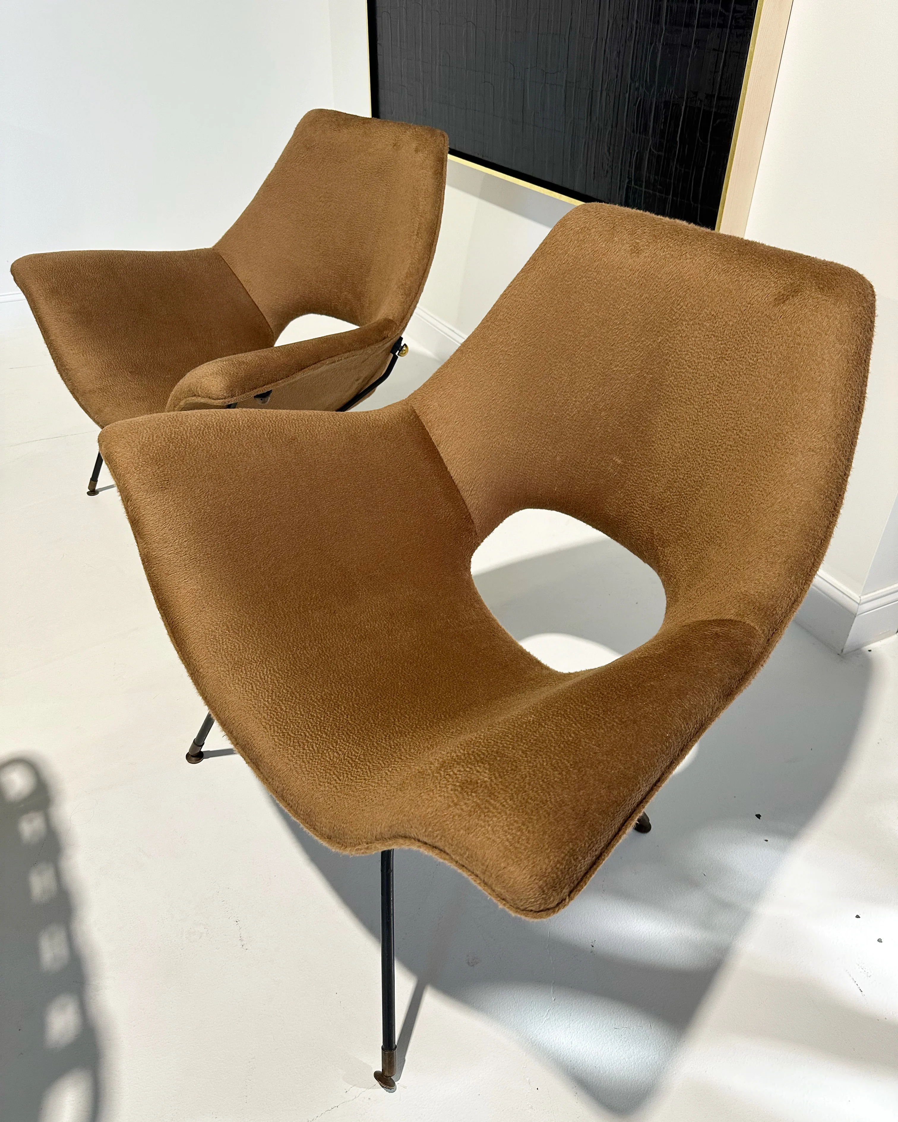 Lounge Chairs in Inata Alpaca Fabric, pair - Image 6