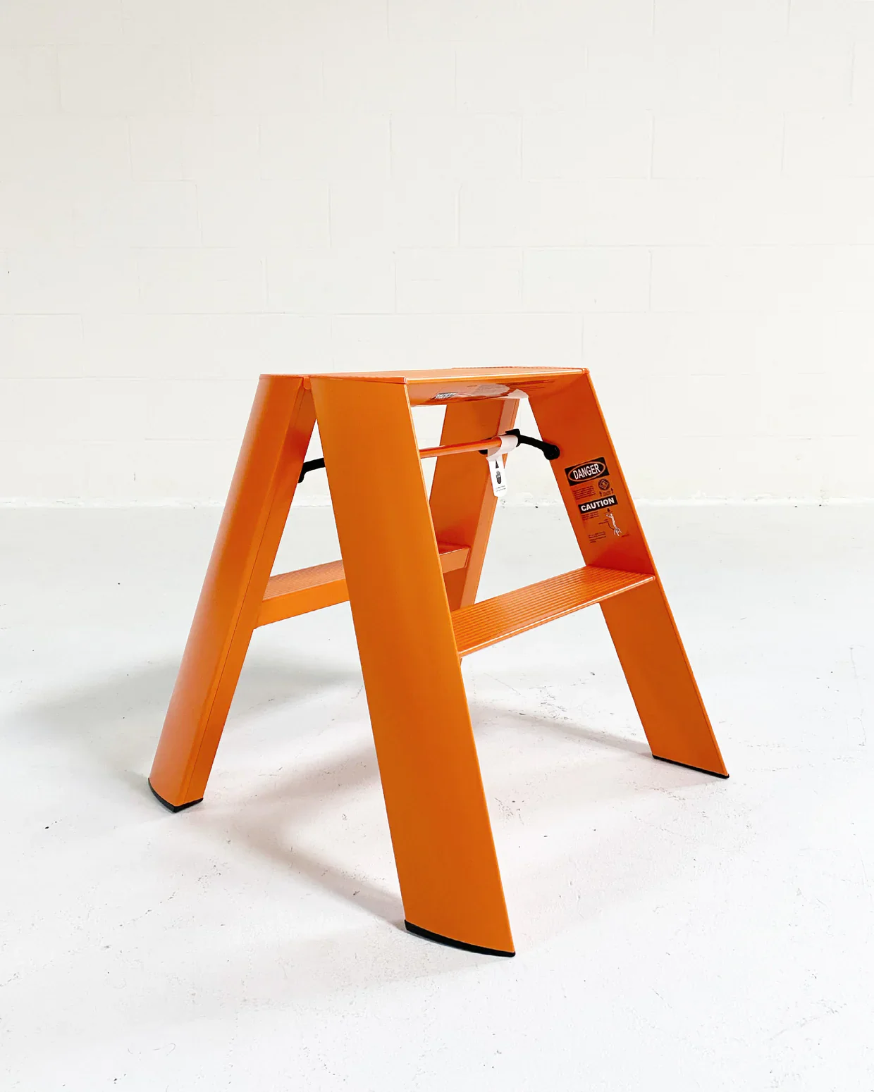 Lucano Wide 2-Step Ladder, Orange - Image 4