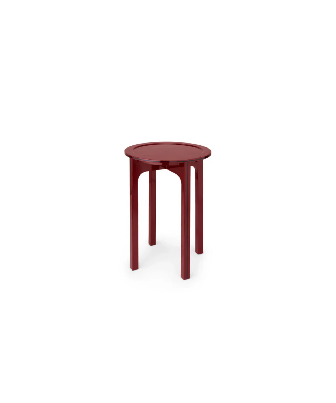 Martini Table | Chocolate Brown/ Bordeaux Red - Image 2